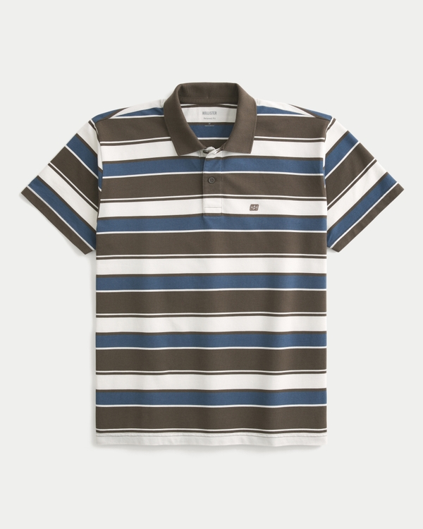 Men's Relaxed Striped Polo | Men's Tops | HollisterCo.com