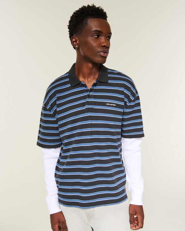 Boxy Layered 2-in-1 Logo Polo