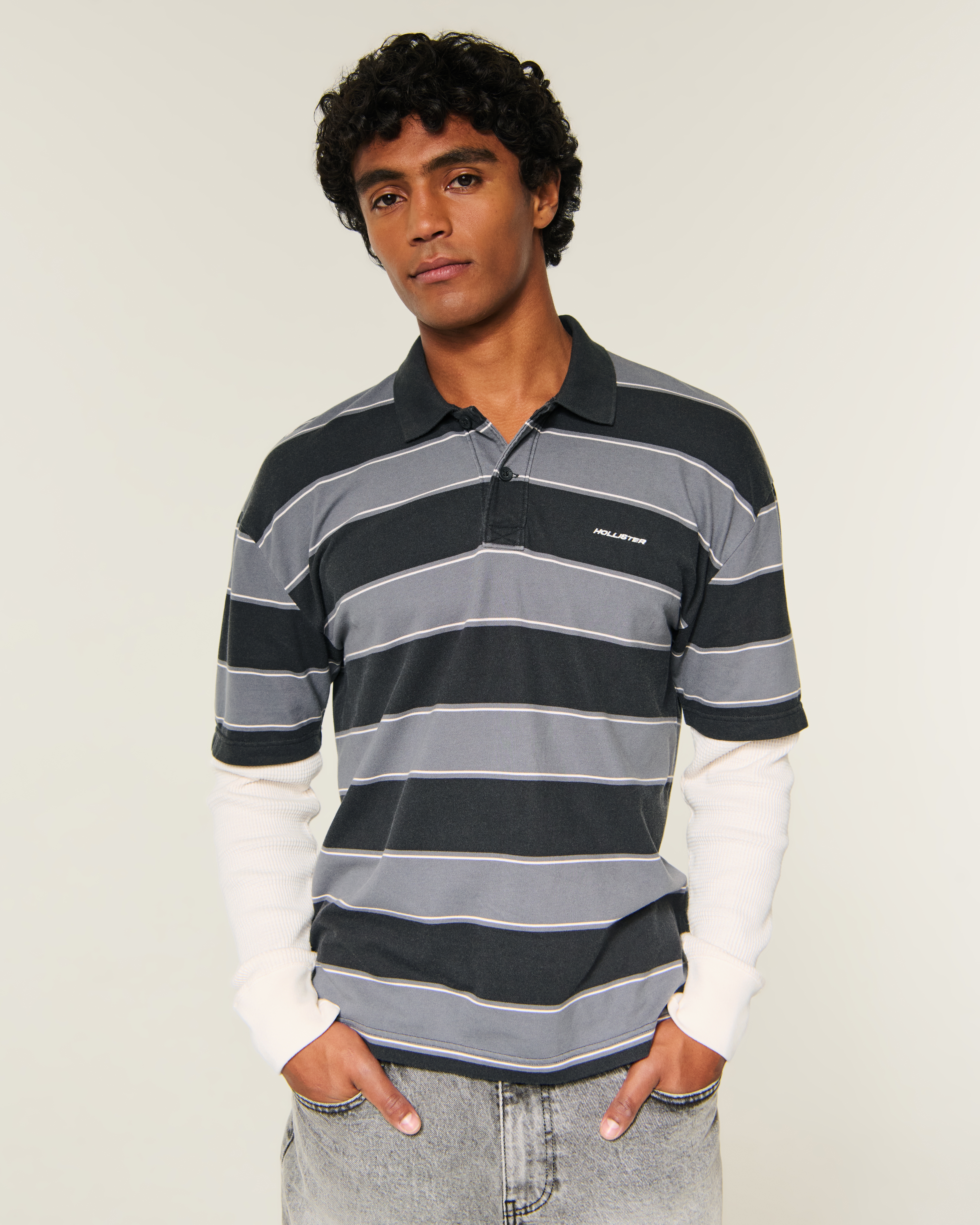 Boxy Layered 2-in-1 Logo Polo