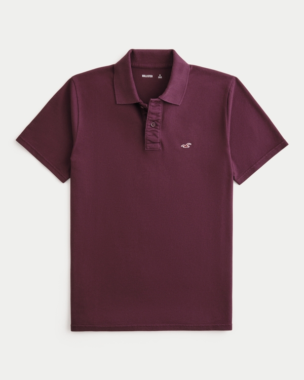Classic Fit Icon Polo, Plum view 1