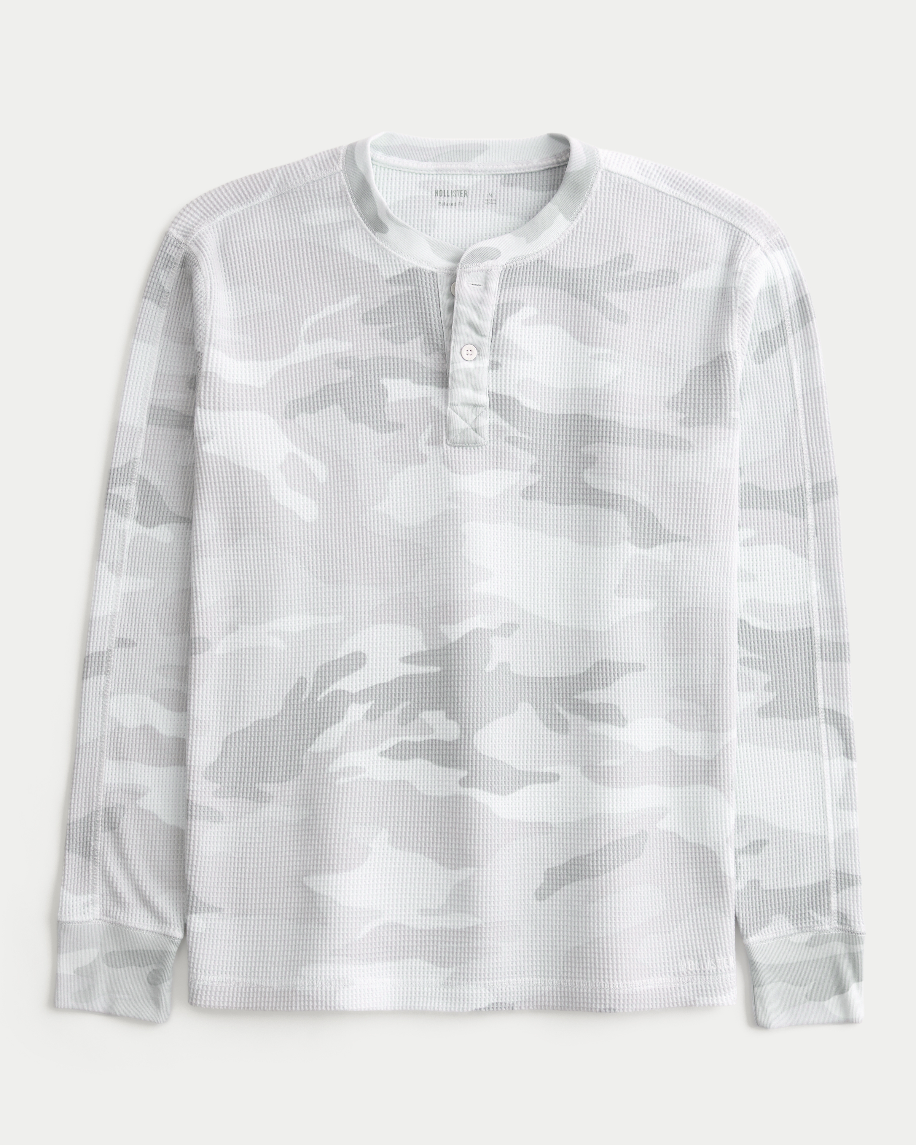 Relaxed Long-Sleeve Thermal Henley