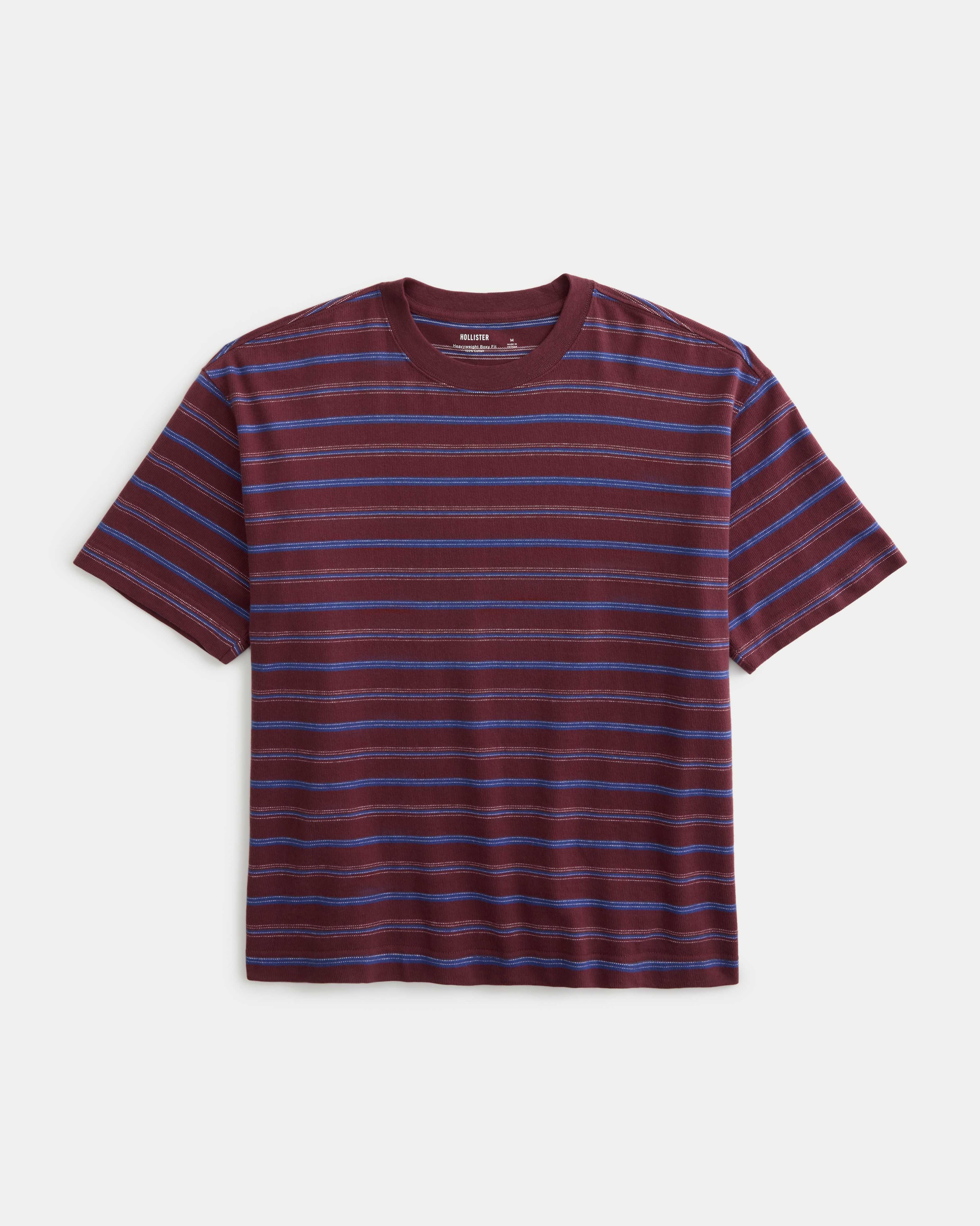 Boxy Heavyweight Striped Crew T-Shirt