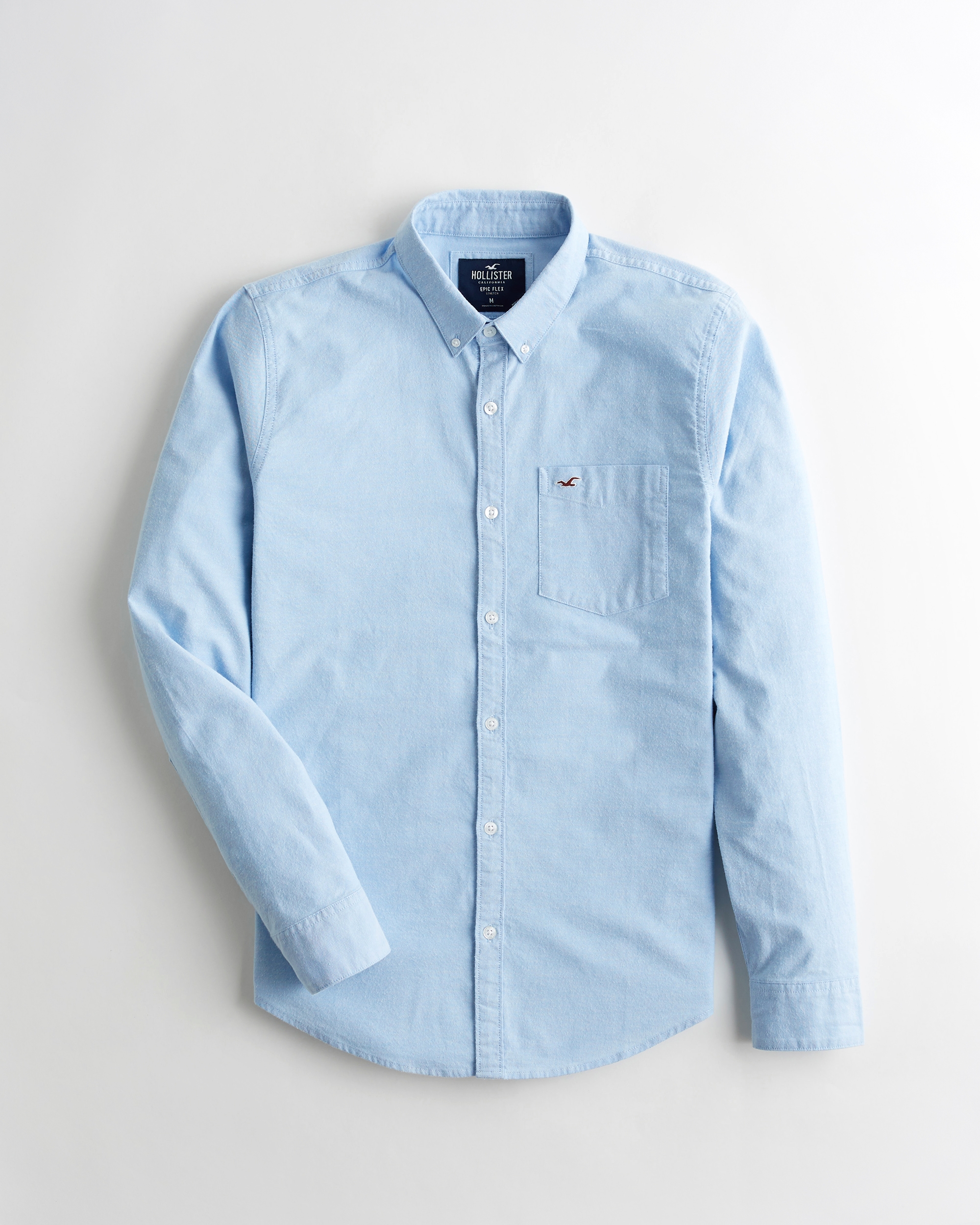 blue hollister shirt