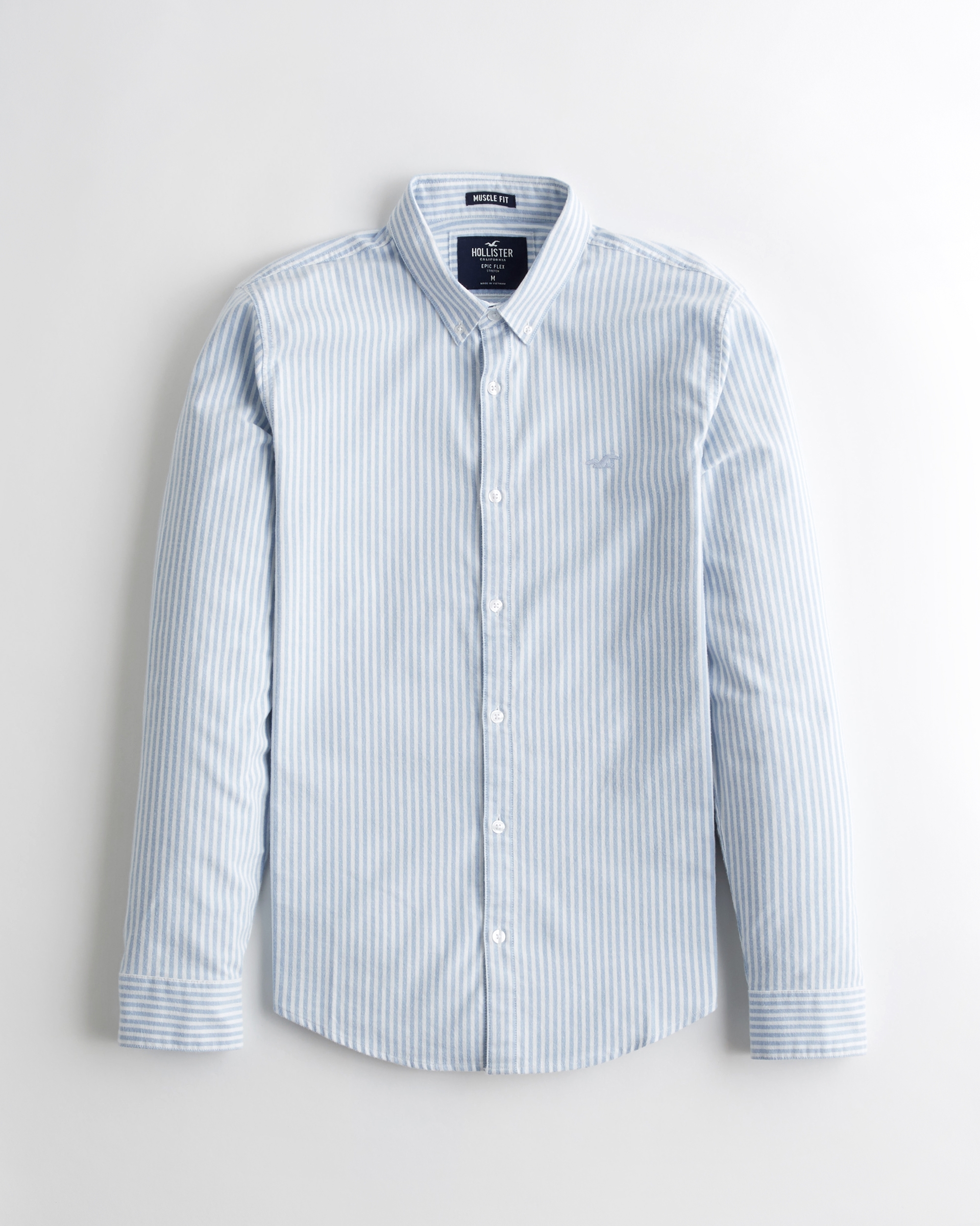 hollister red and white striped shirt