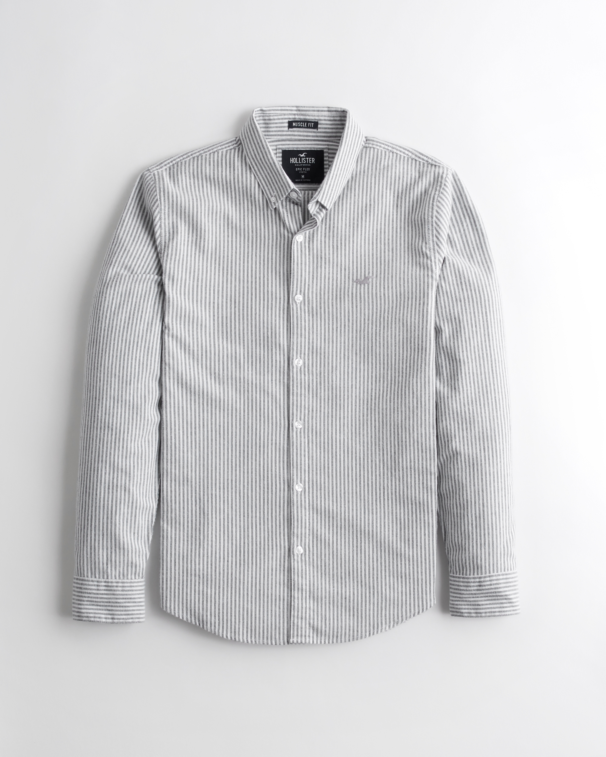 Hollister Stretch Oxford Muscle Fit Shirt
