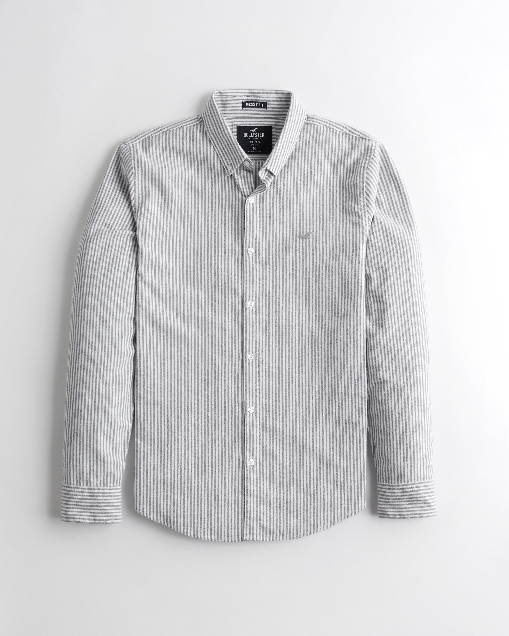 Hollister Button Down Striped Shirt