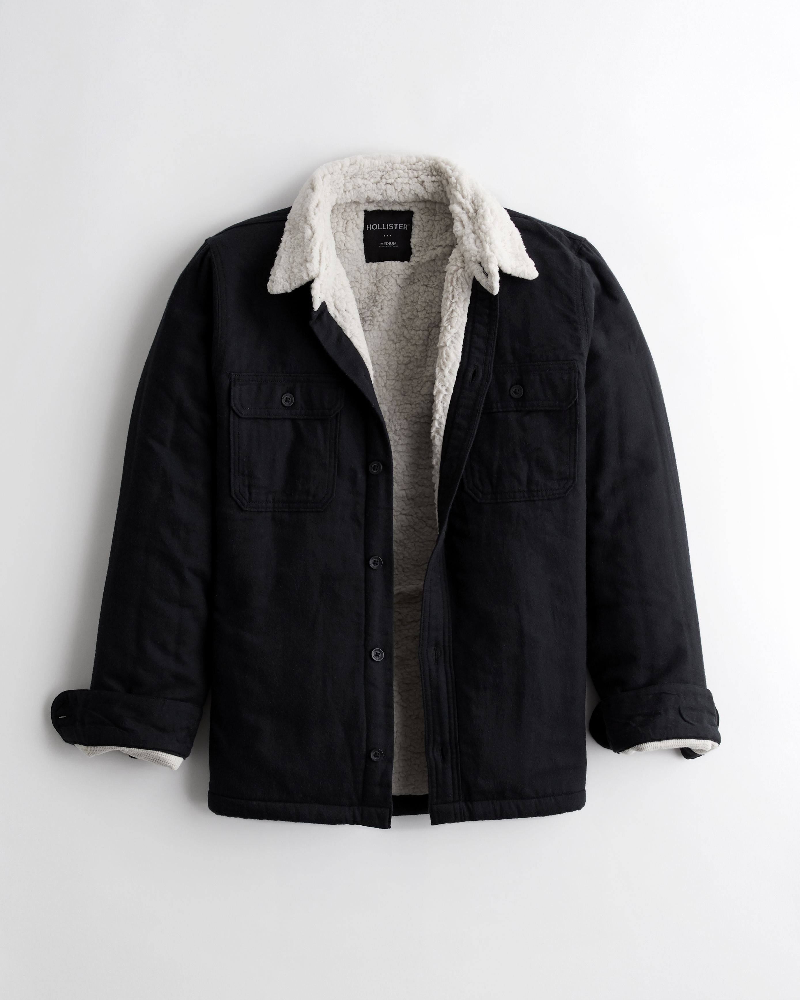 hollister sherpa jacket