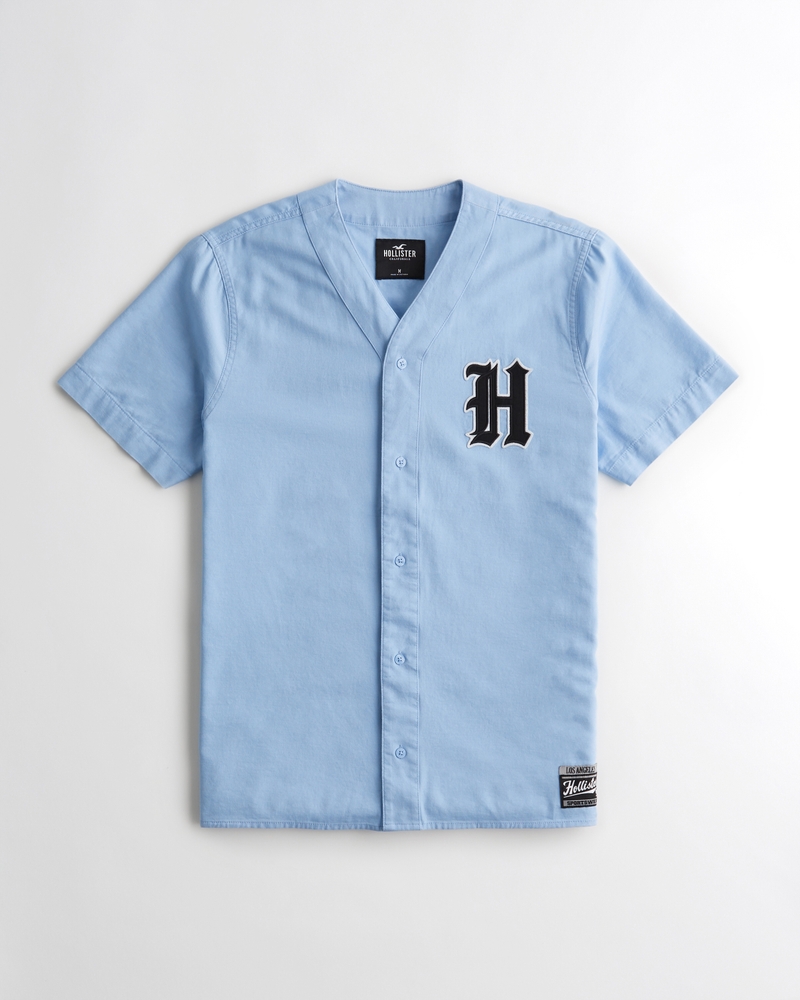 Men's Relaxed Baseball ButtonDown Shirt Men's Sale