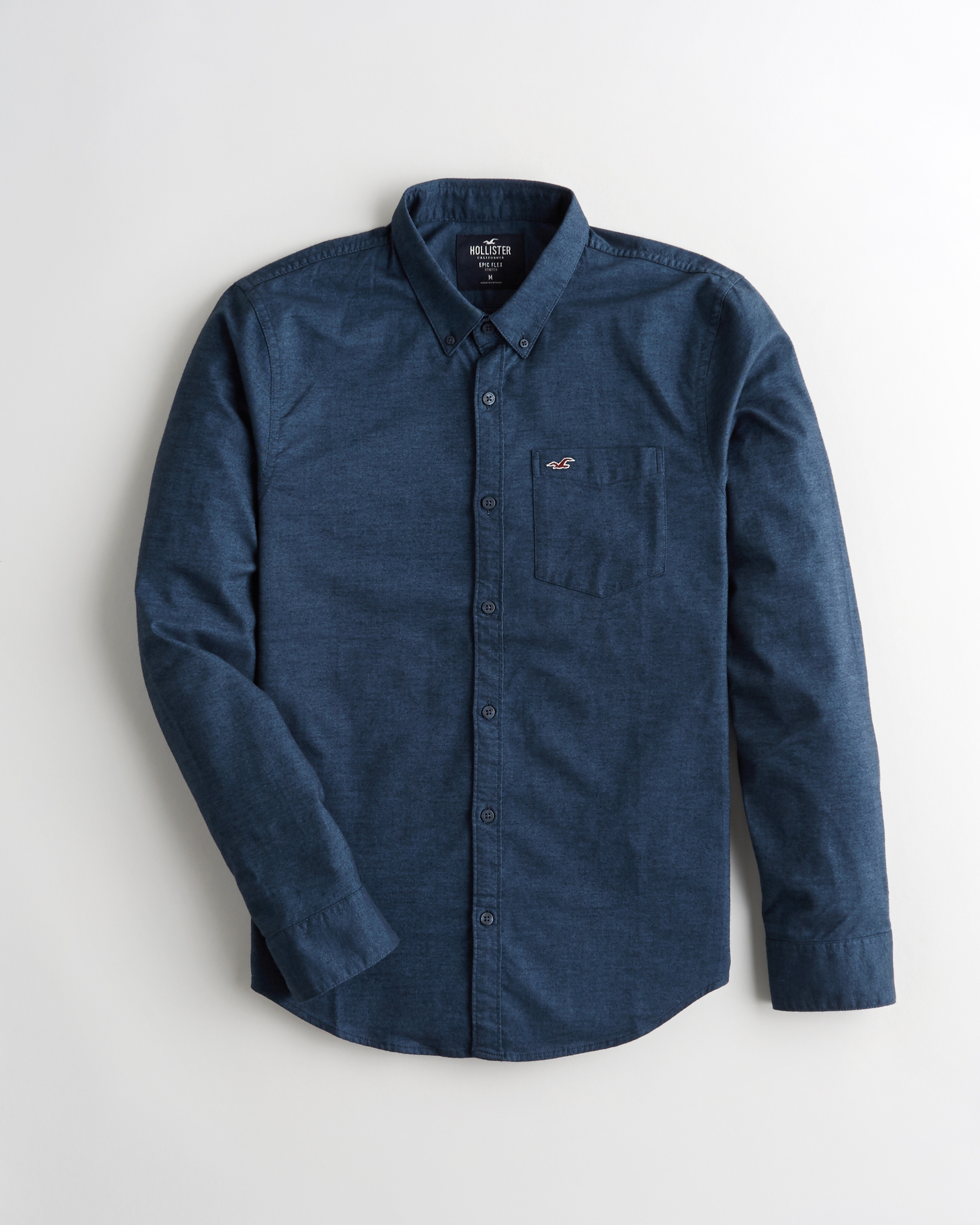 stretch oxford slim fit shirt hollister