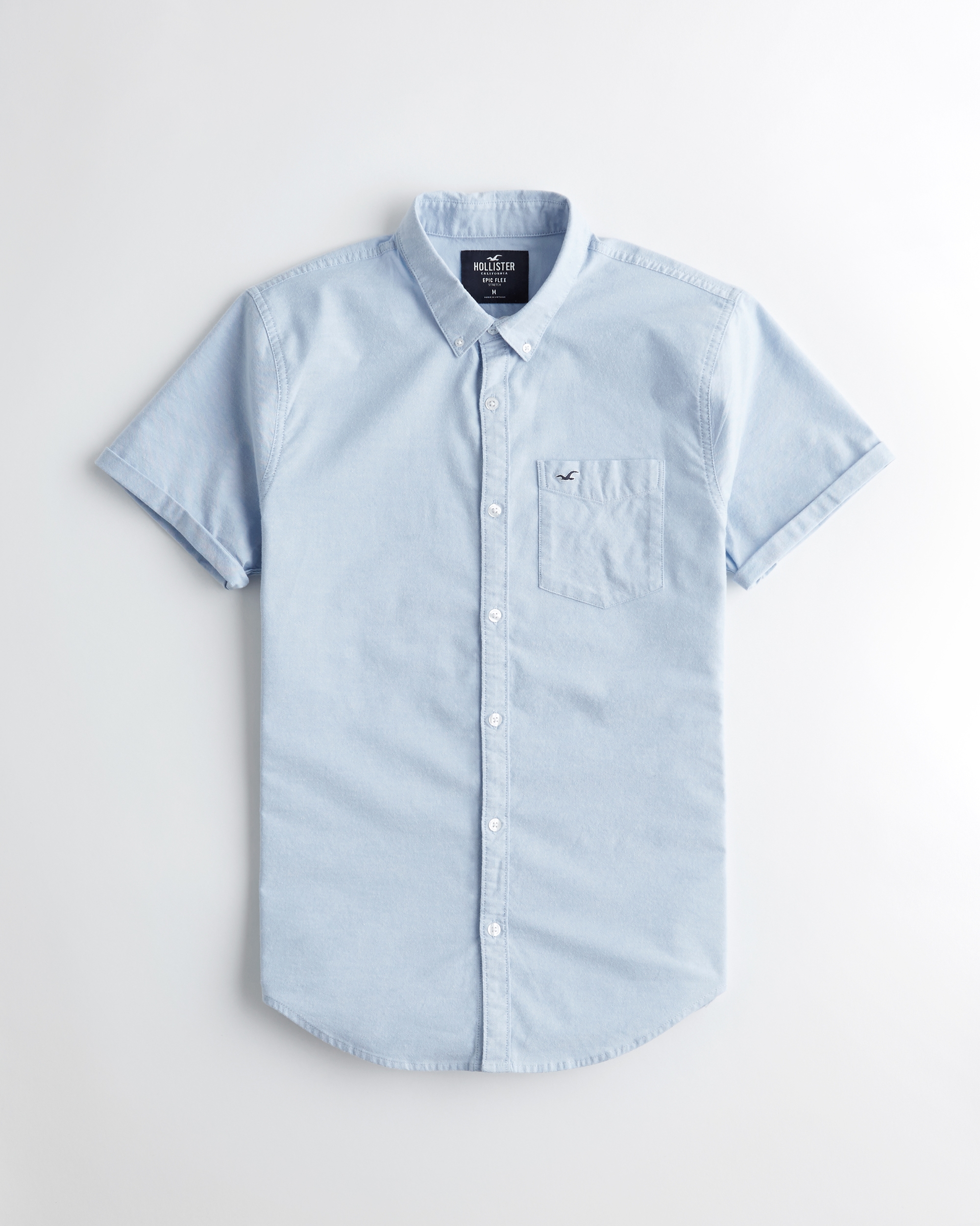 hollister light blue shirt