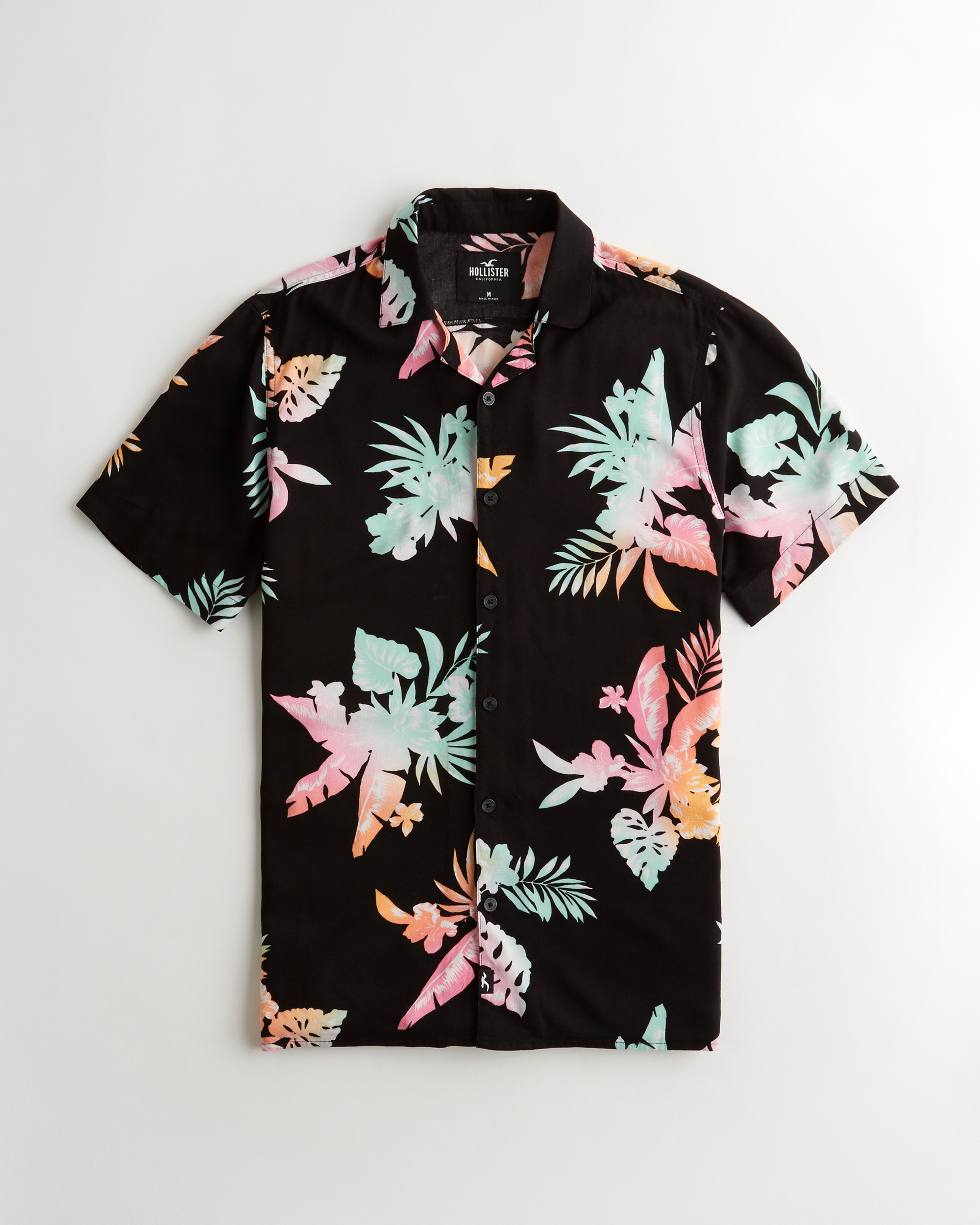 hollister mens floral shirts