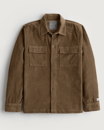 Men's Corduroy Shirt Jacket Men's Tops HollisterCo.ca