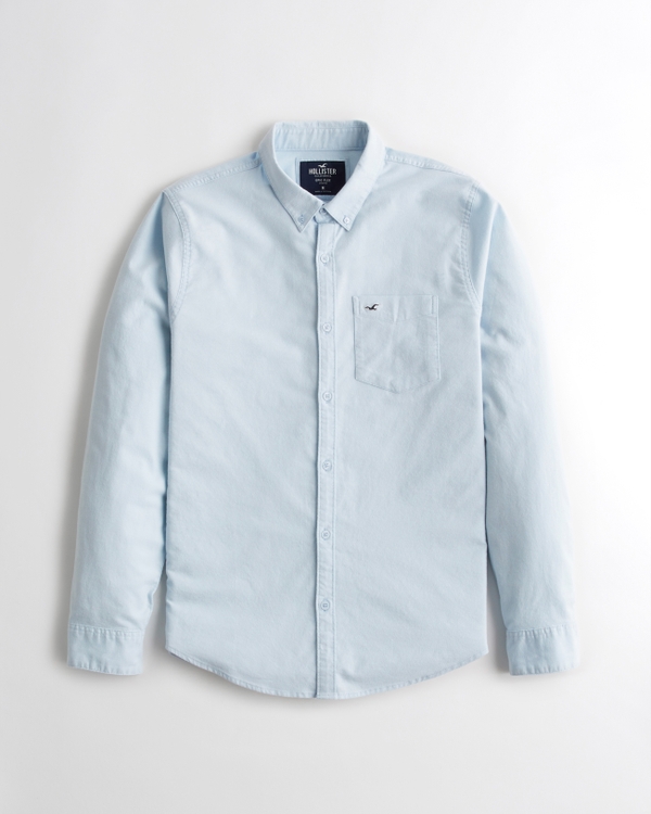 Rabatt 88 % HERREN Hemden & T-Shirts Jean Hollister Hemd Blau M 