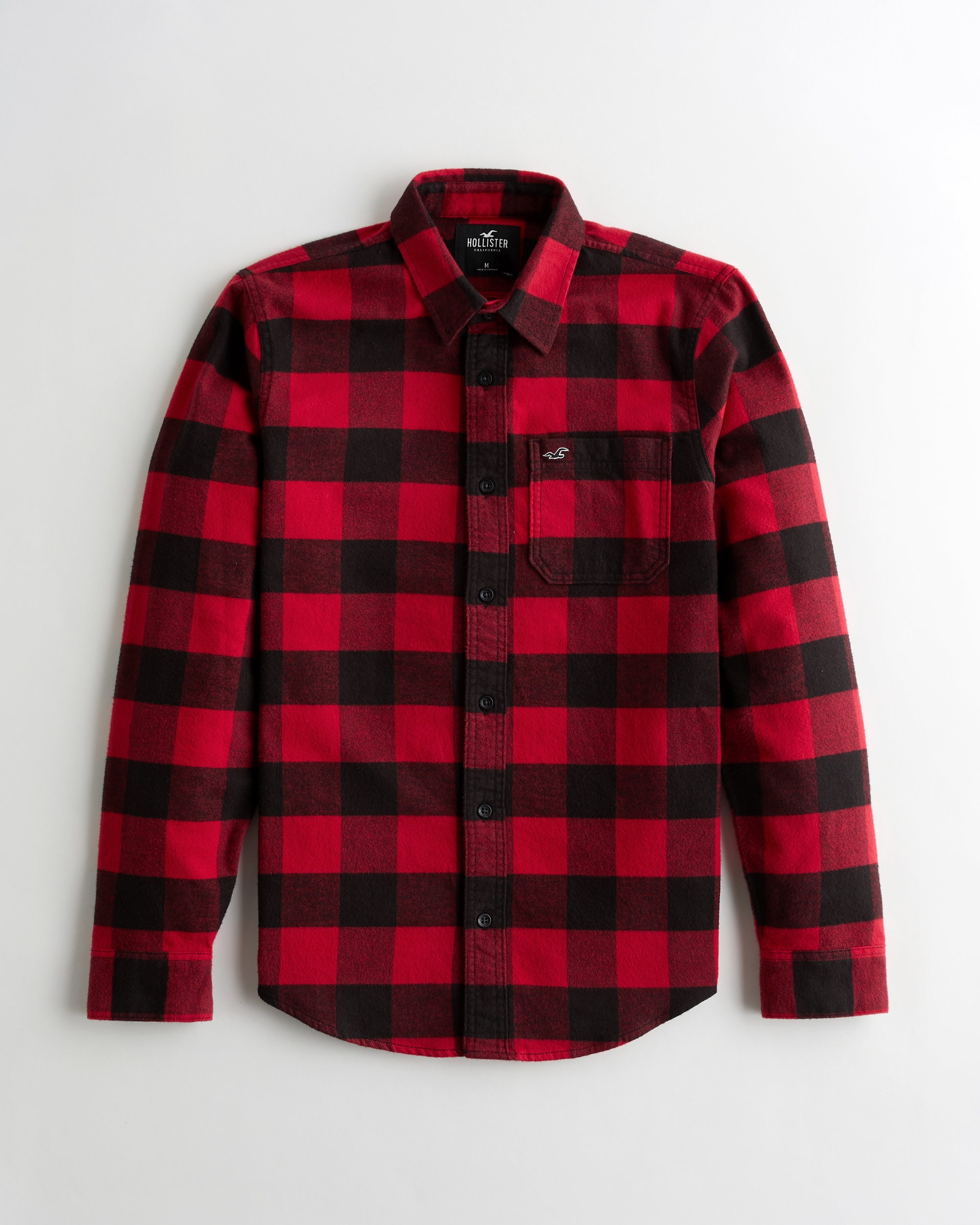 hollister mens flannel