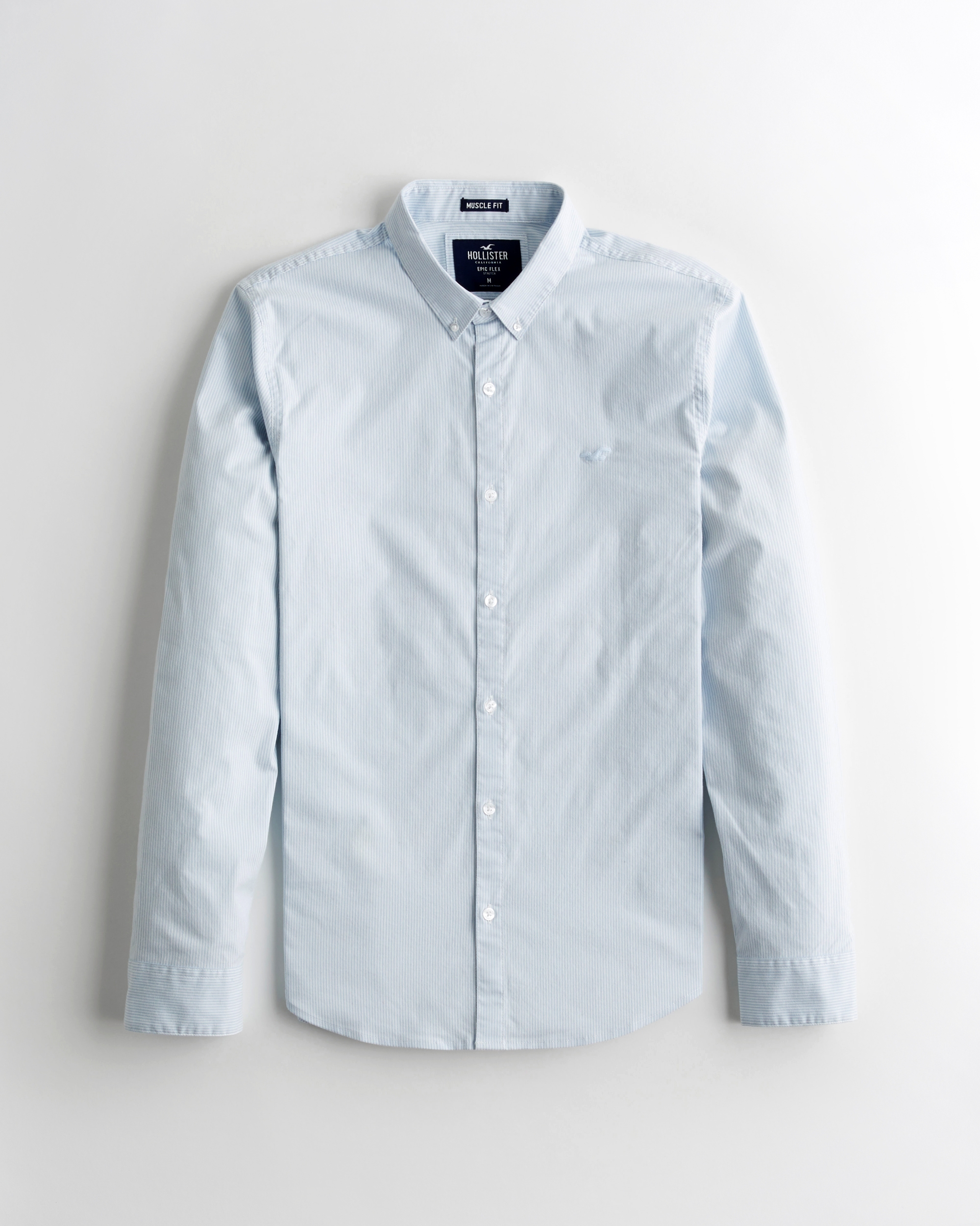 hollister denim shirt mens