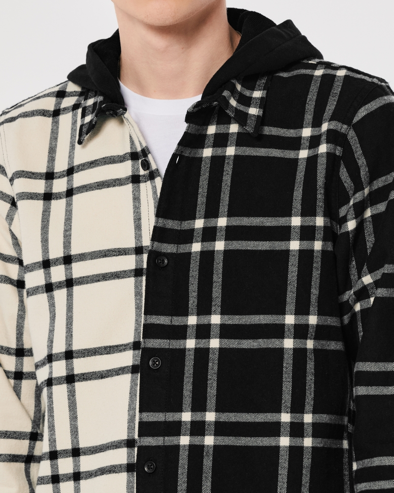 Men's Hooded Flannel Shirt | Men's Clearance | HollisterCo.com