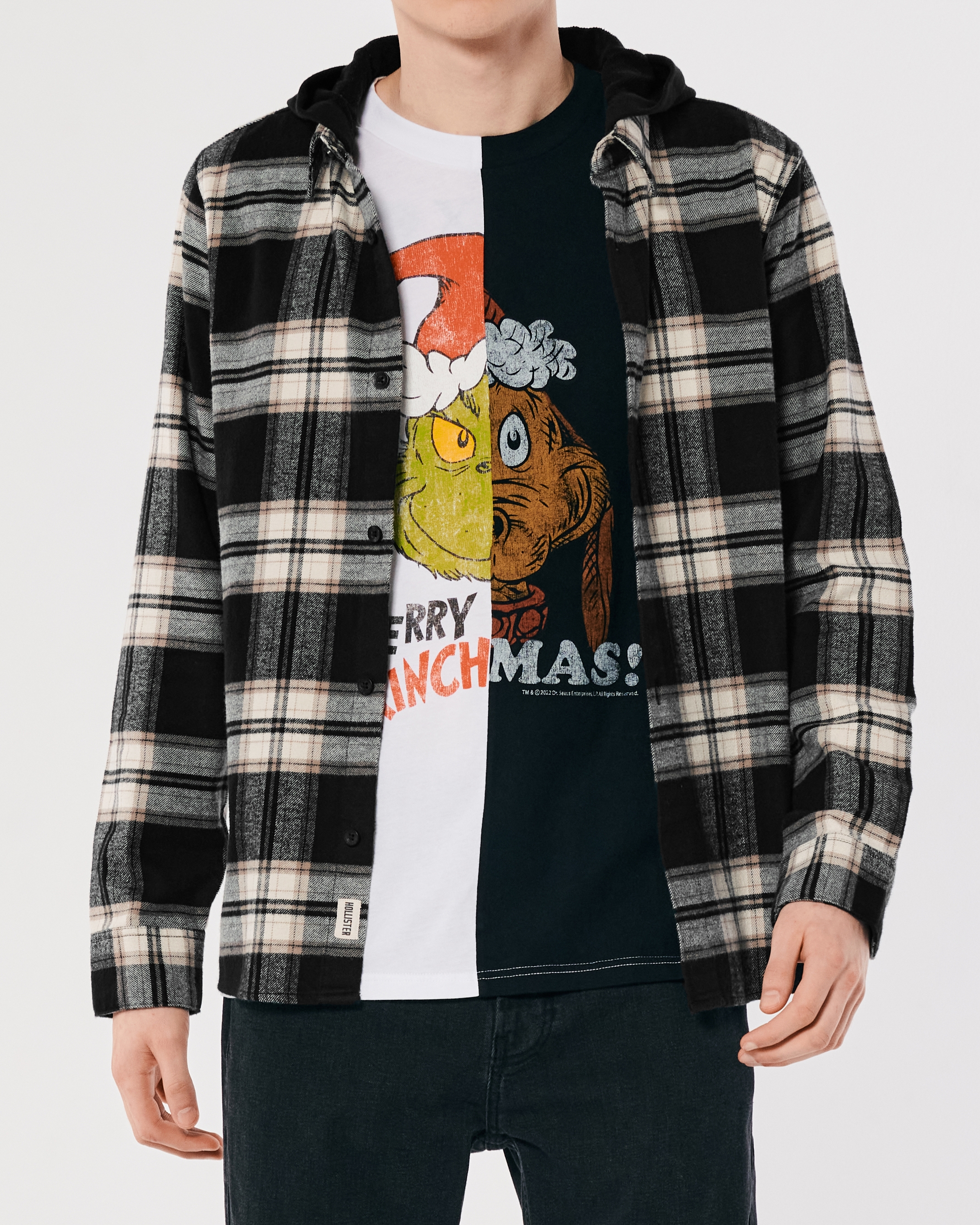Hollister Hooded Flannel Shirt | Bramalea City Centre