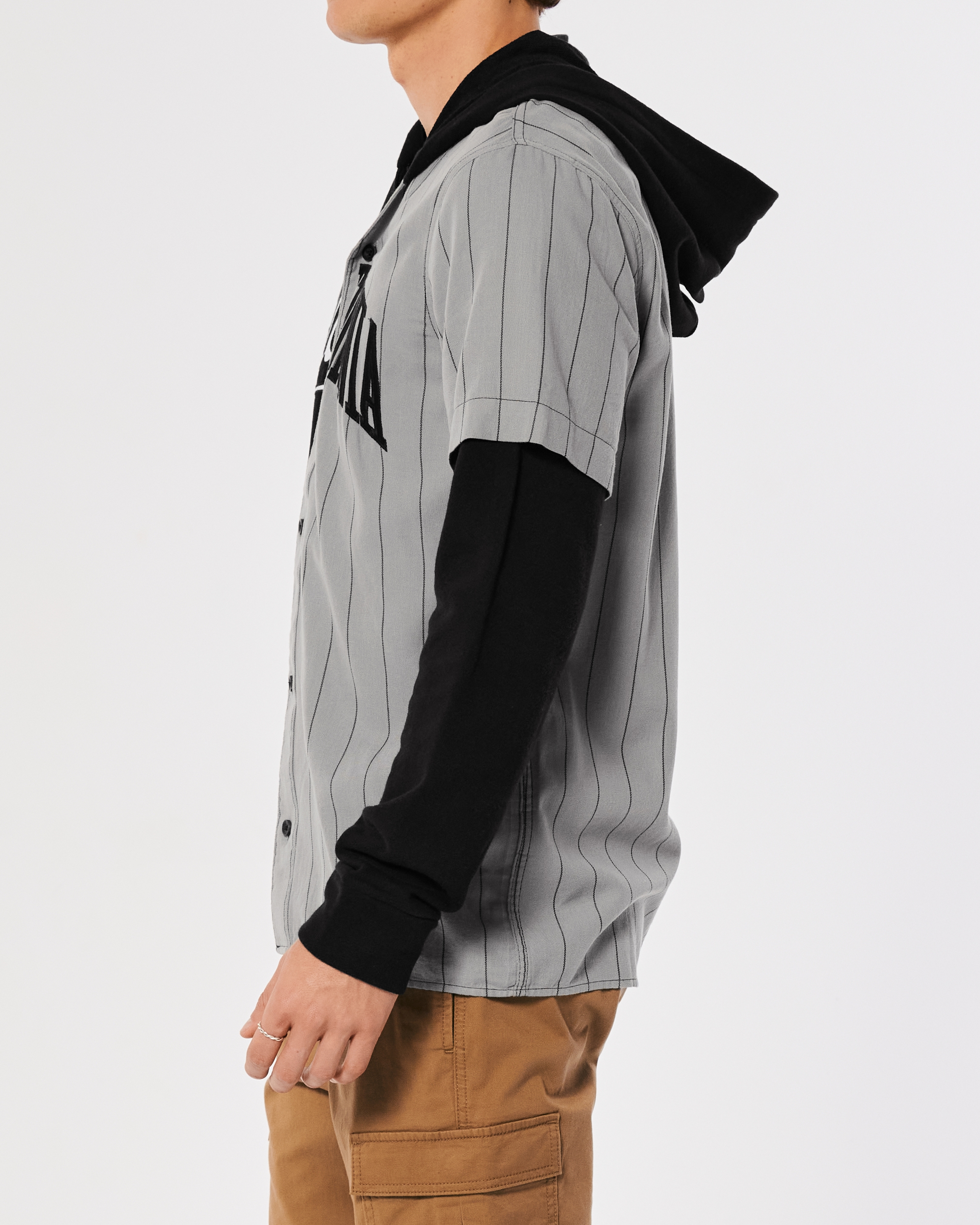 Hooded baseball outlet jersey