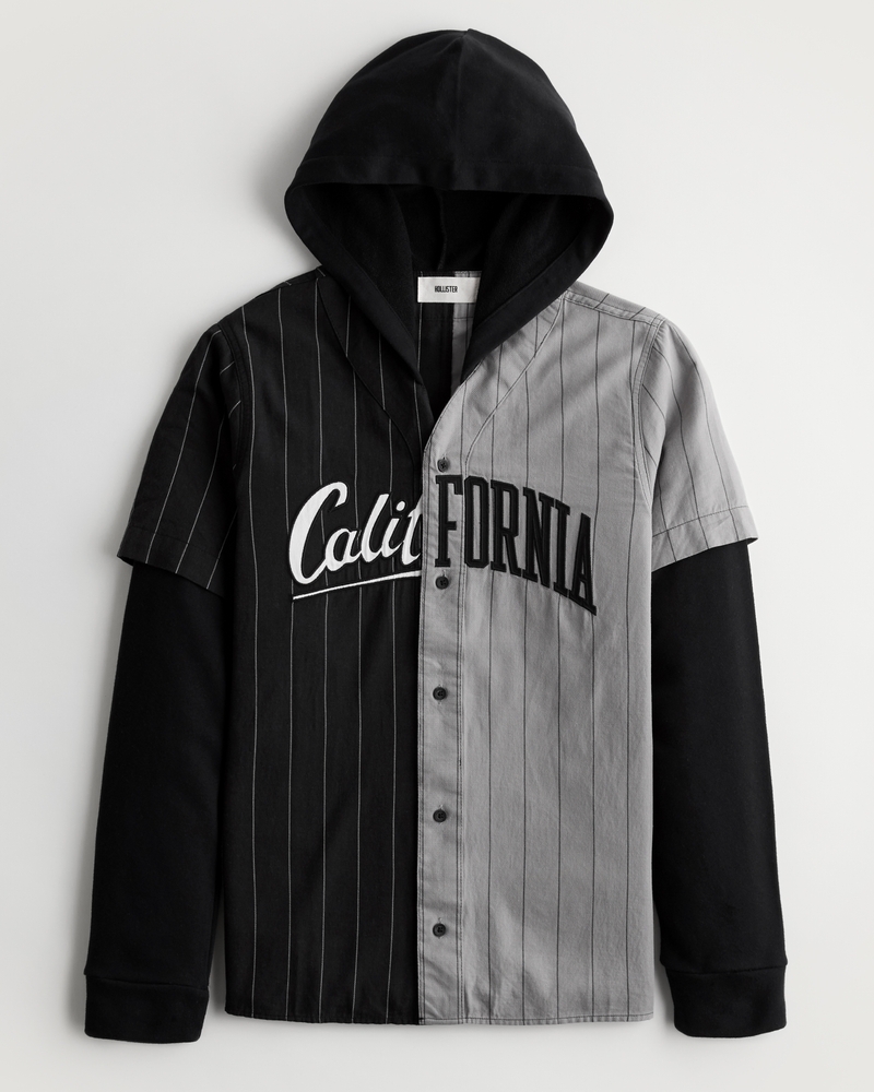 Hollister baseball outlet jacket