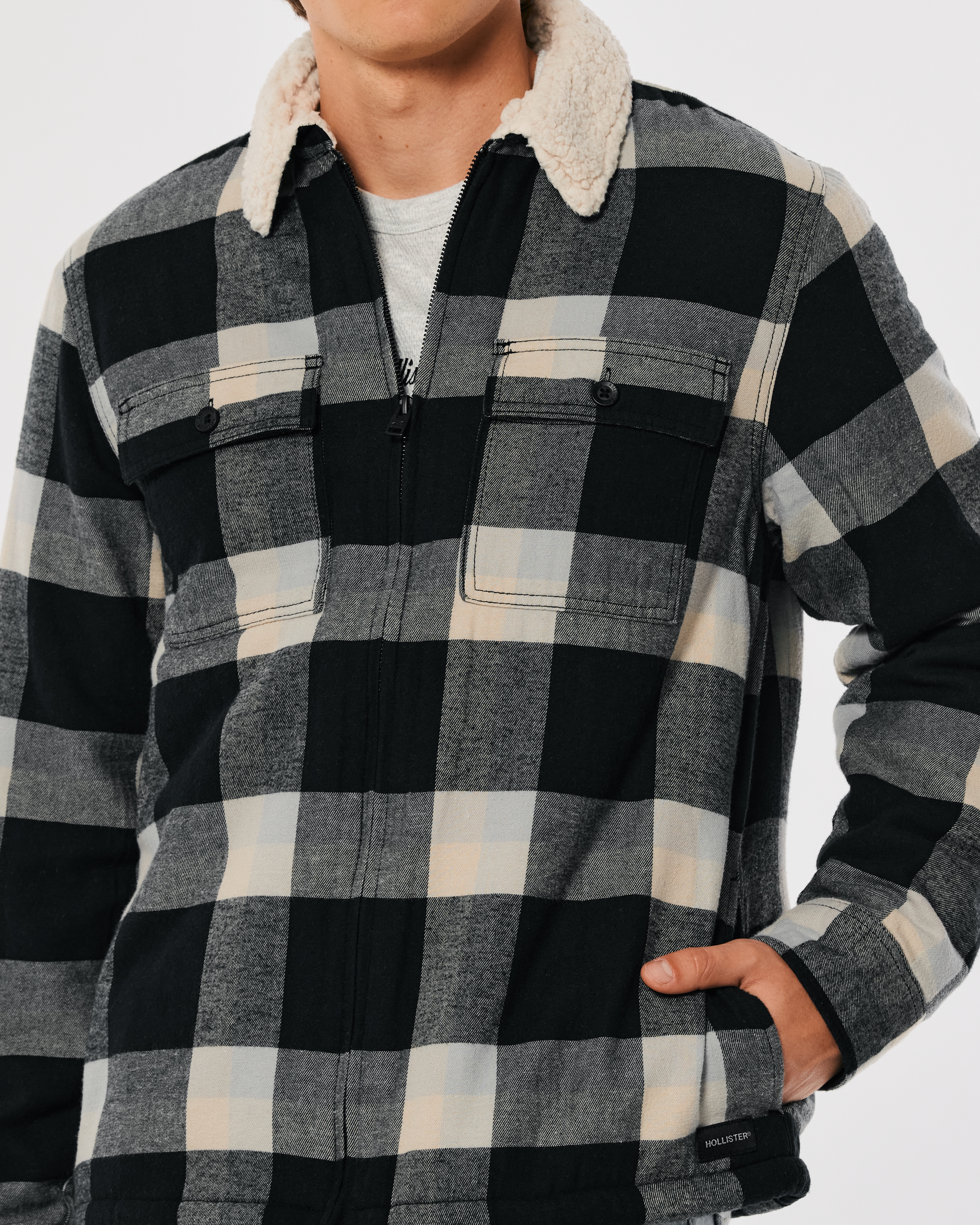 Hollister shirt outlet jacket