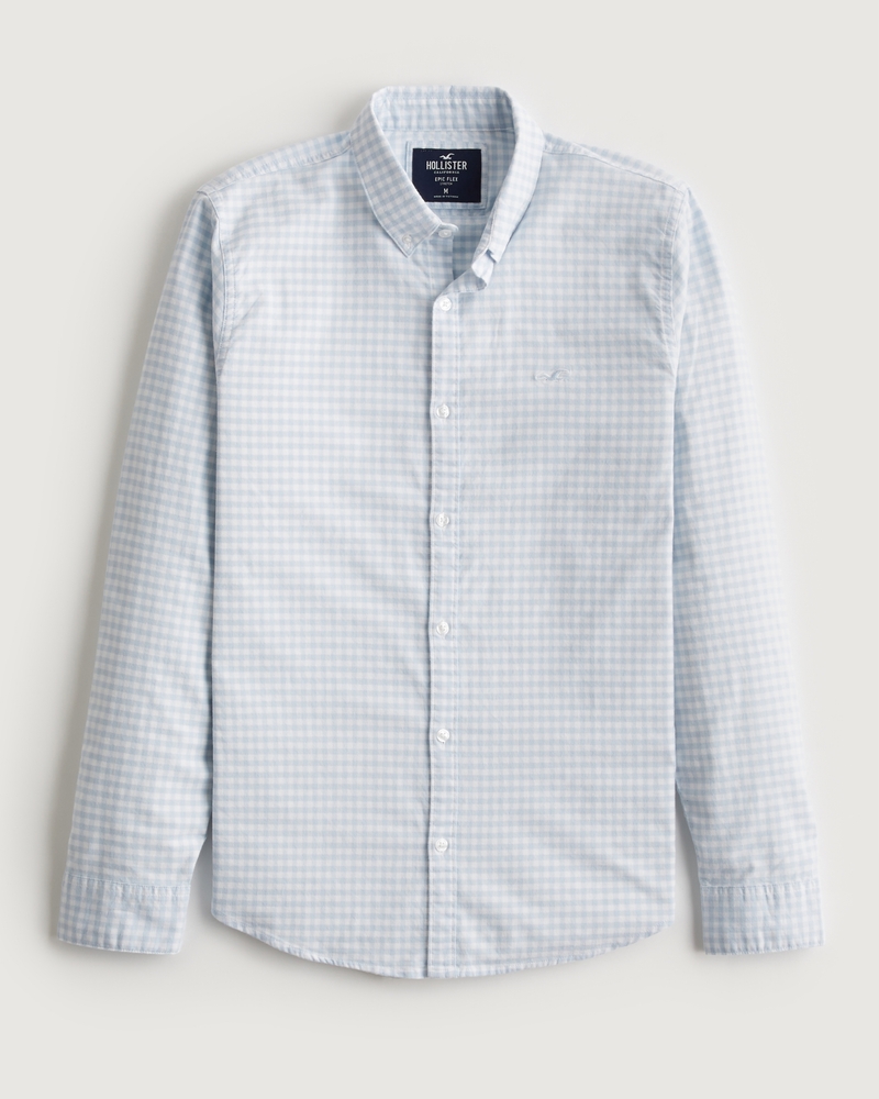 Hombres Camisa de cuadros de | Hombres Partes superiores | HollisterCo.com