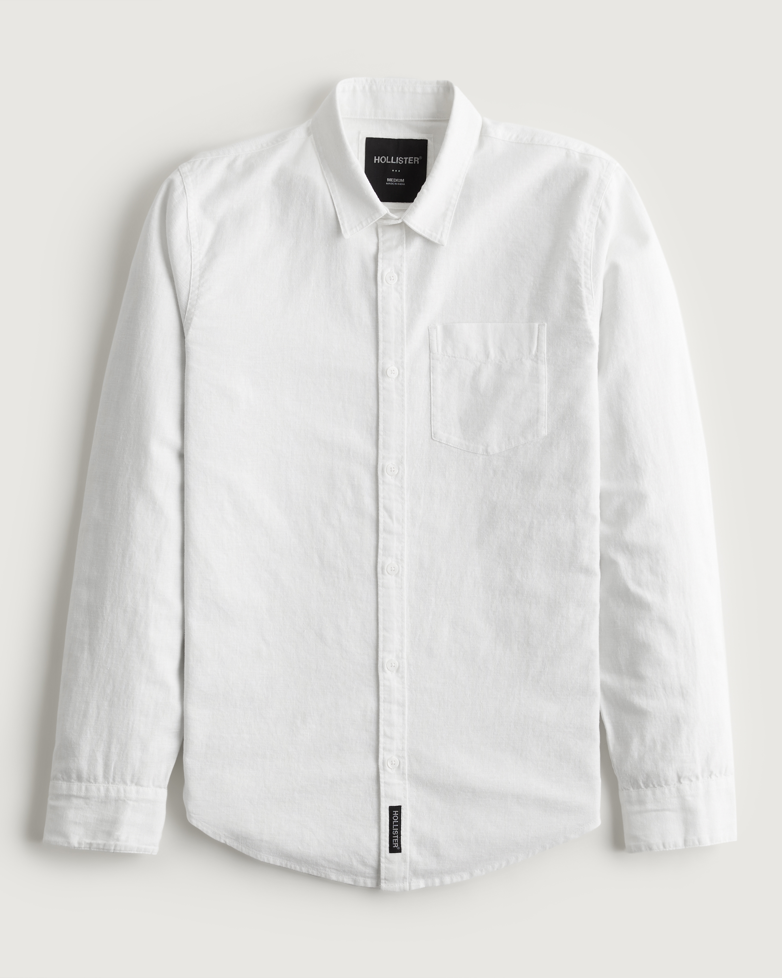 Men's Linen Blend Shirt | Men's Clearance | HollisterCo.com