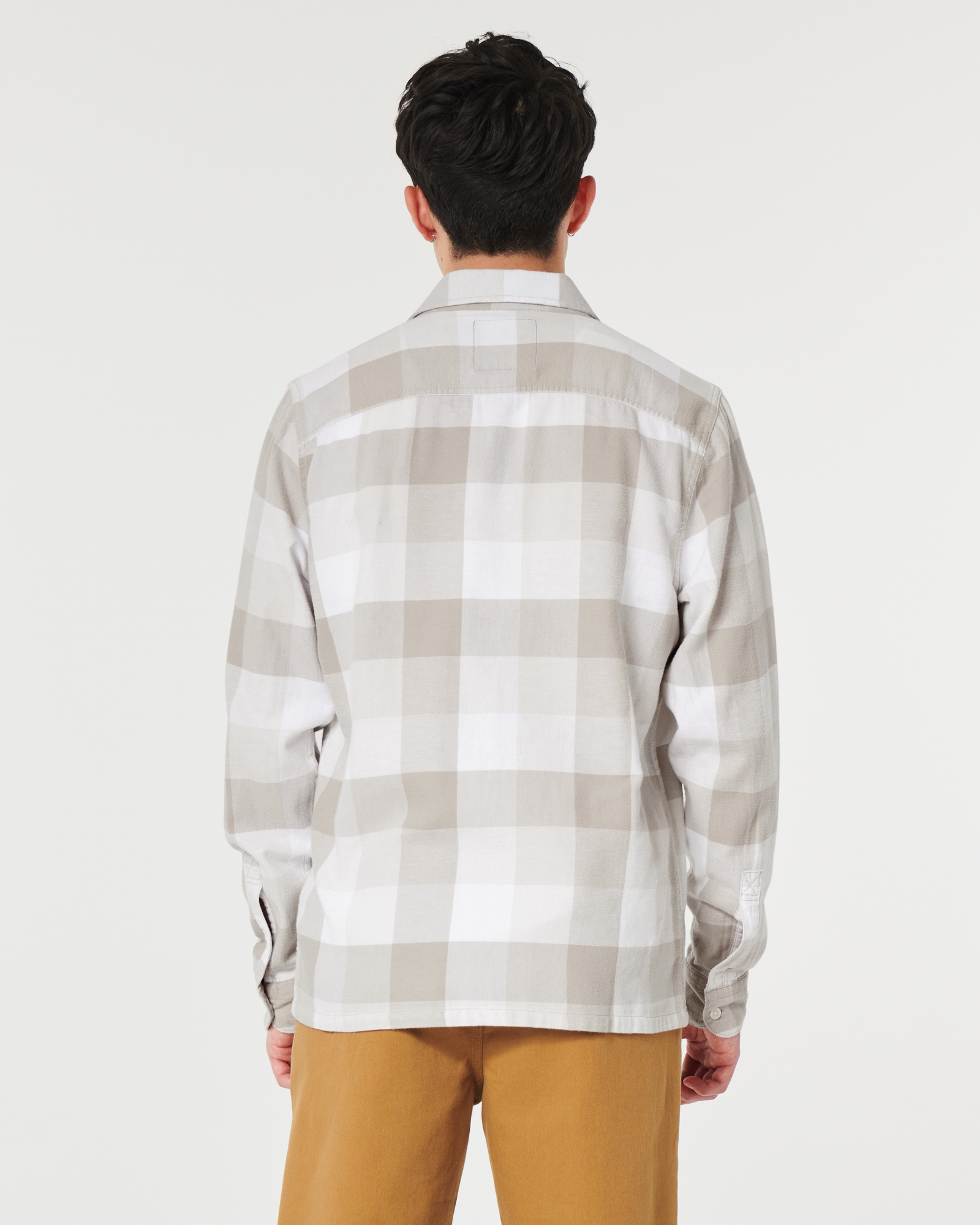 Men's Button-Through Flannel Shirt, Men's Sale