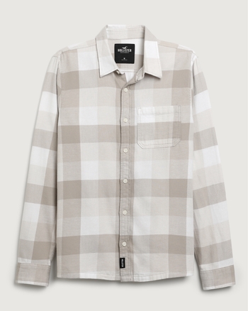 Hollister white button down shirt top
