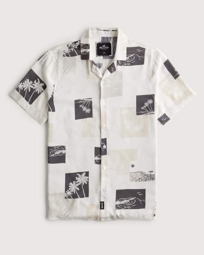 Hollister 2024 hawaiian shirts