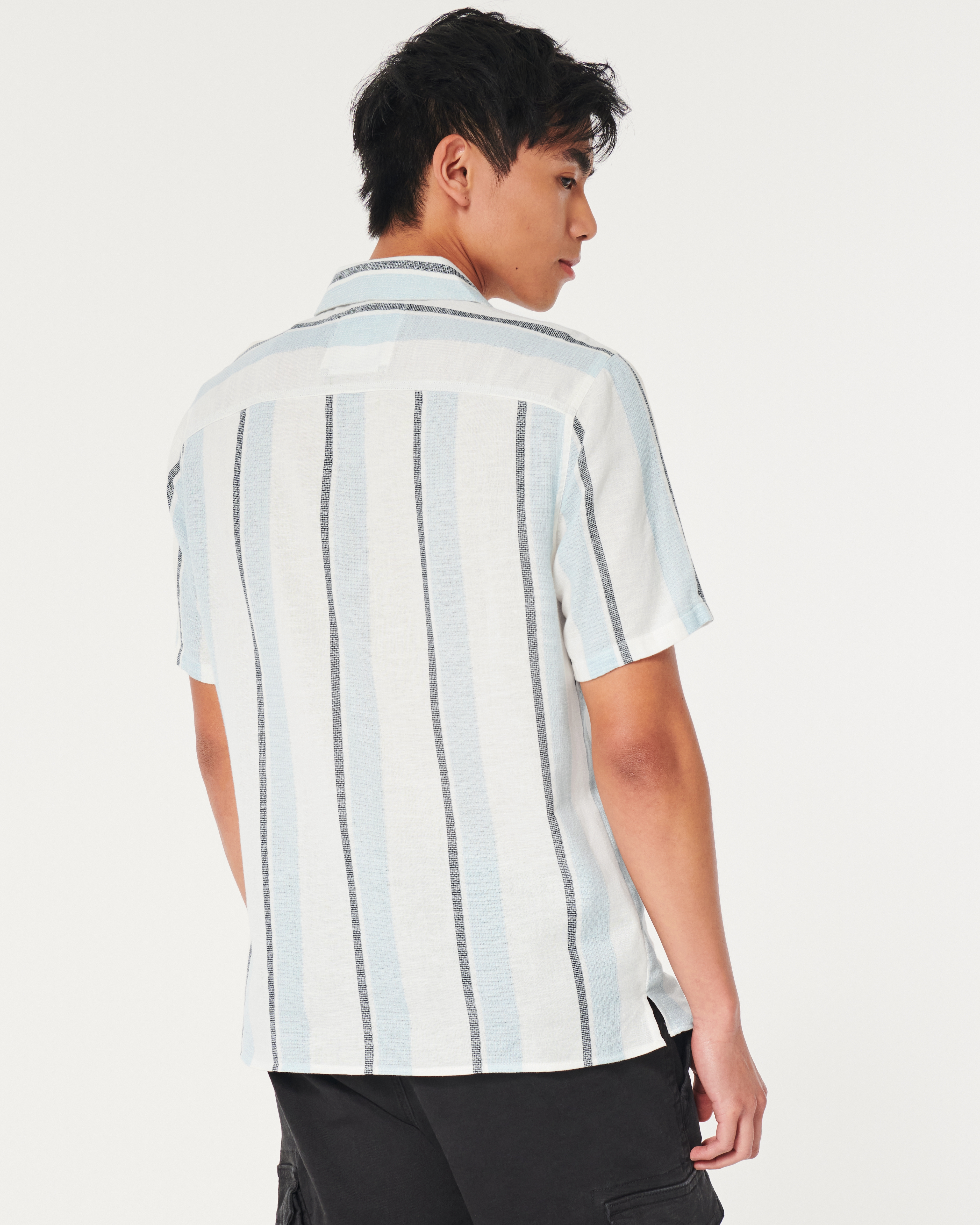 Hollister mens clearance striped shirt