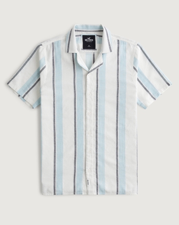 Men s Short Sleeve Striped Shirt Men s Clearance HollisterCo