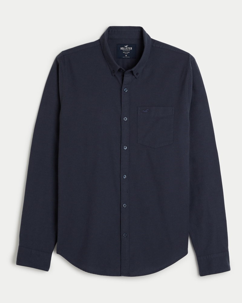 Hollister Co. Stretch Button-front Shirts for Men
