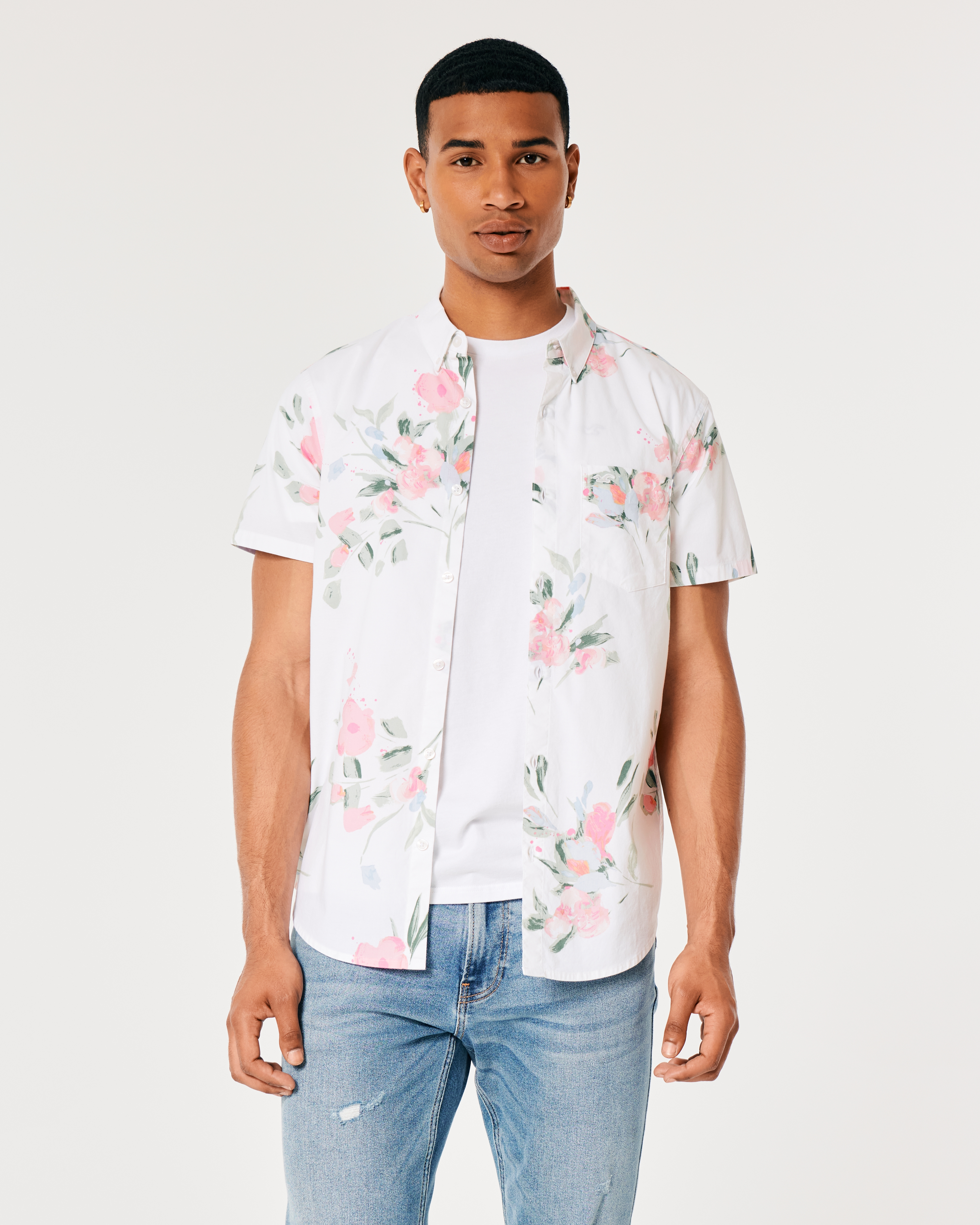 Short-Sleeve Floral Shirt