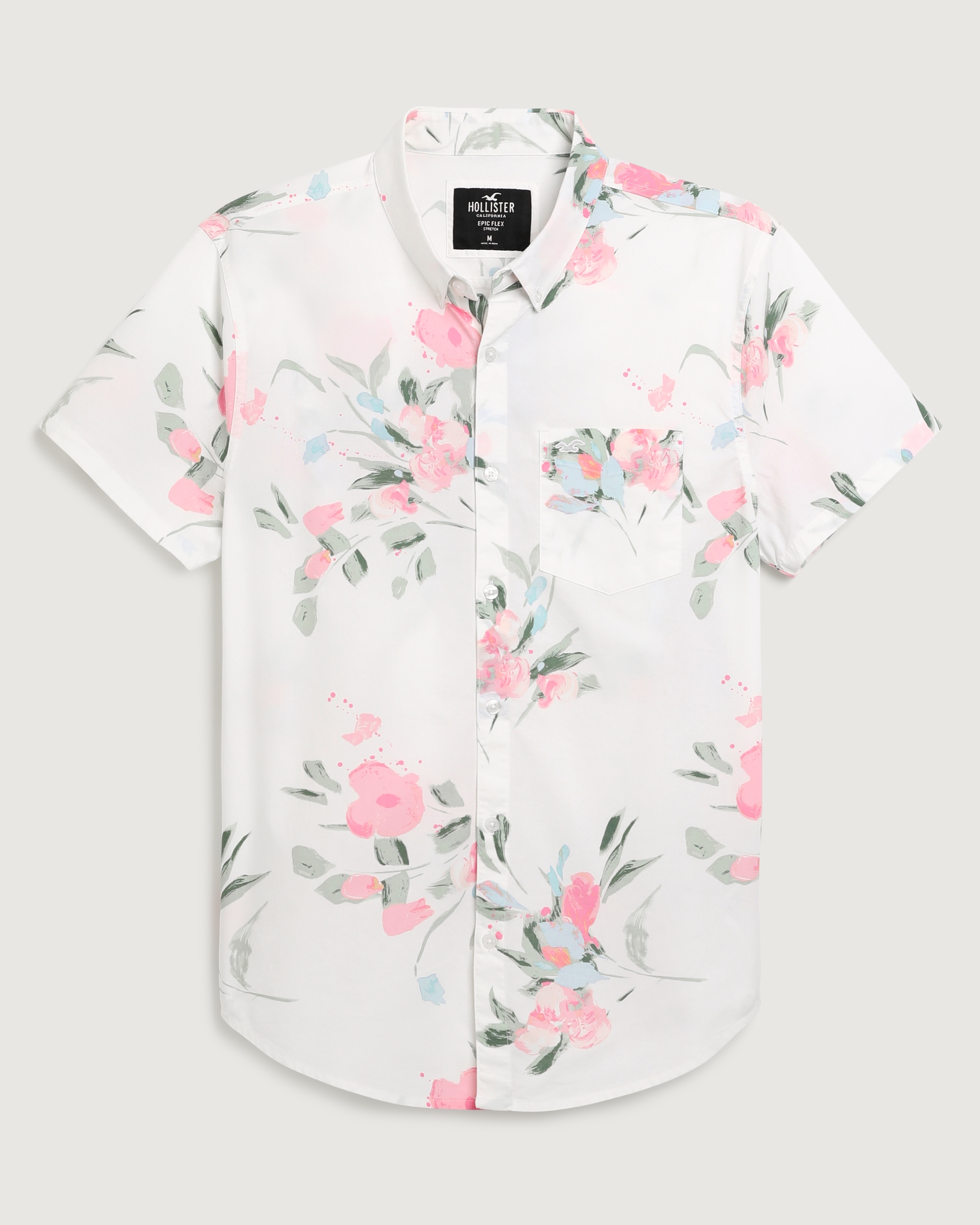 Men's Short-Sleeve Floral Shirt | Men's Sale | HollisterCo.com