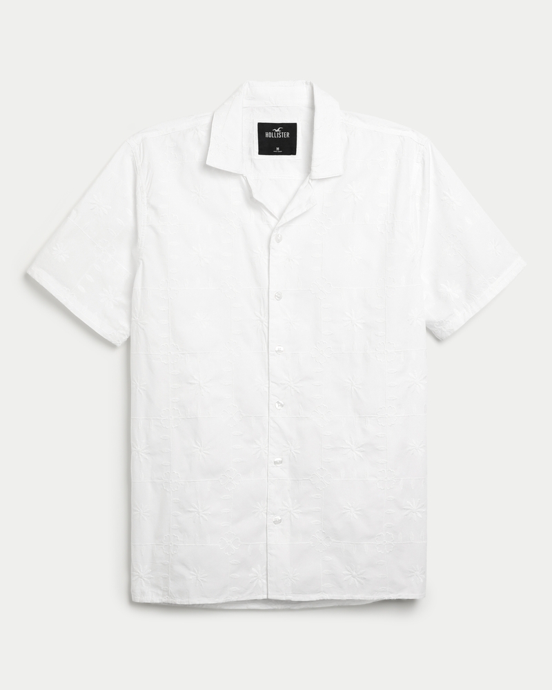 Hollister white on sale button down shirt