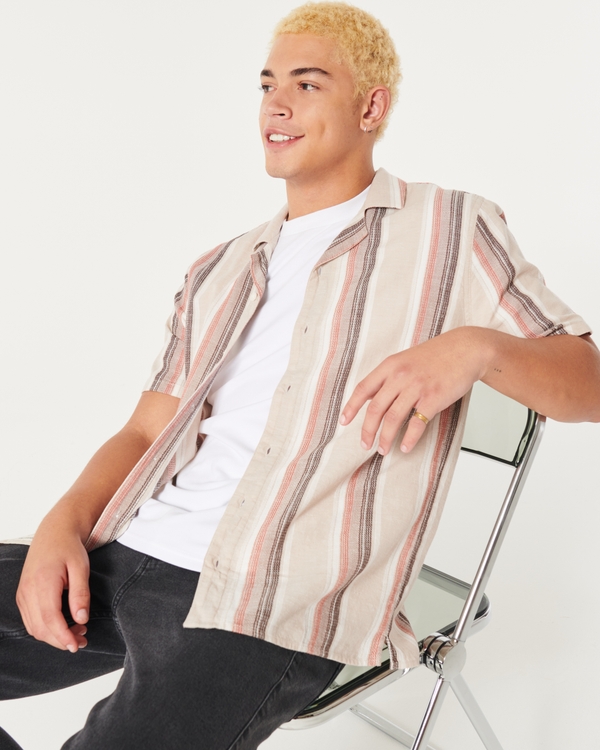 Buy Hollister Striped Short Sleeve Shirt 2024 Online