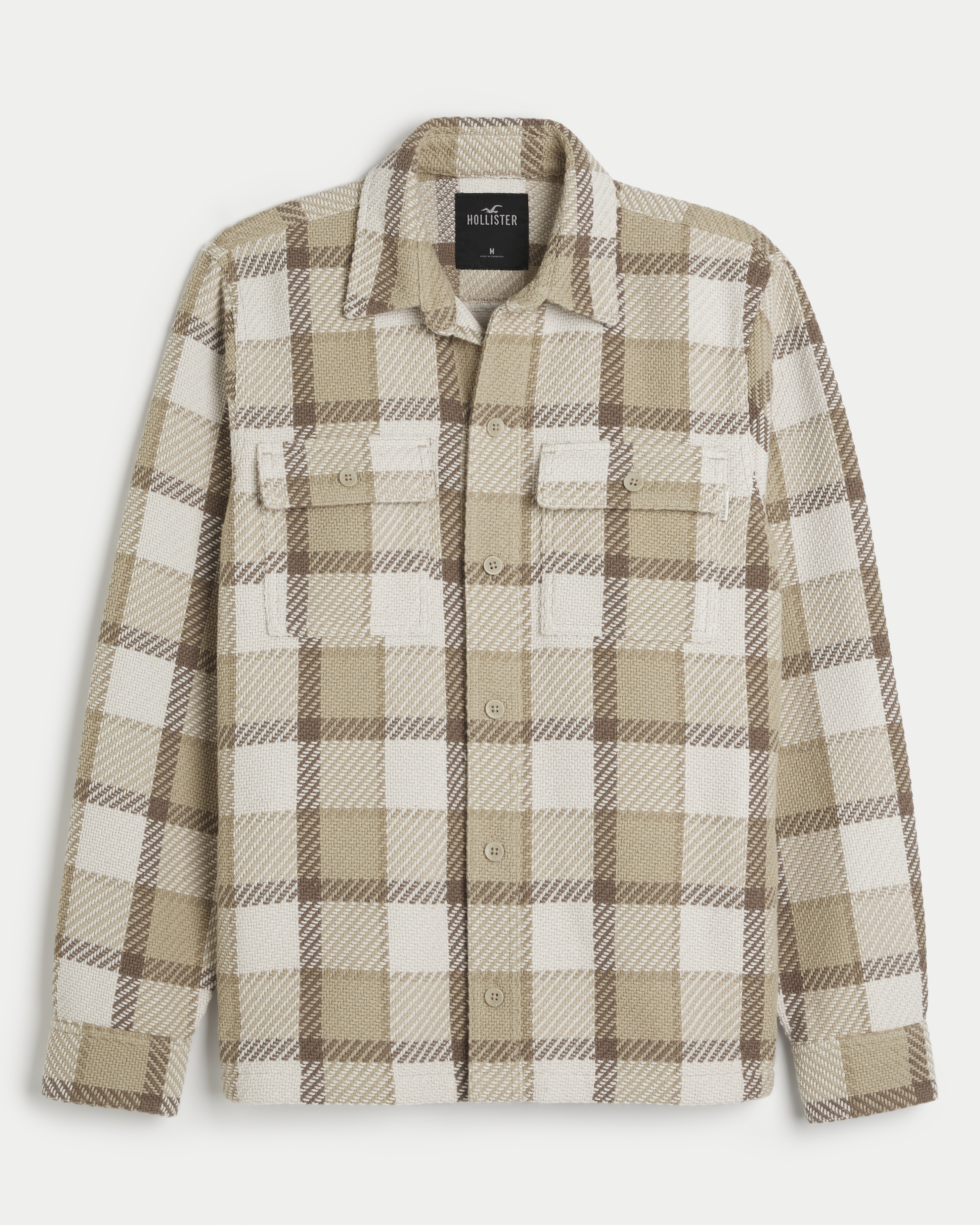 Hollister flannel outlet jacket