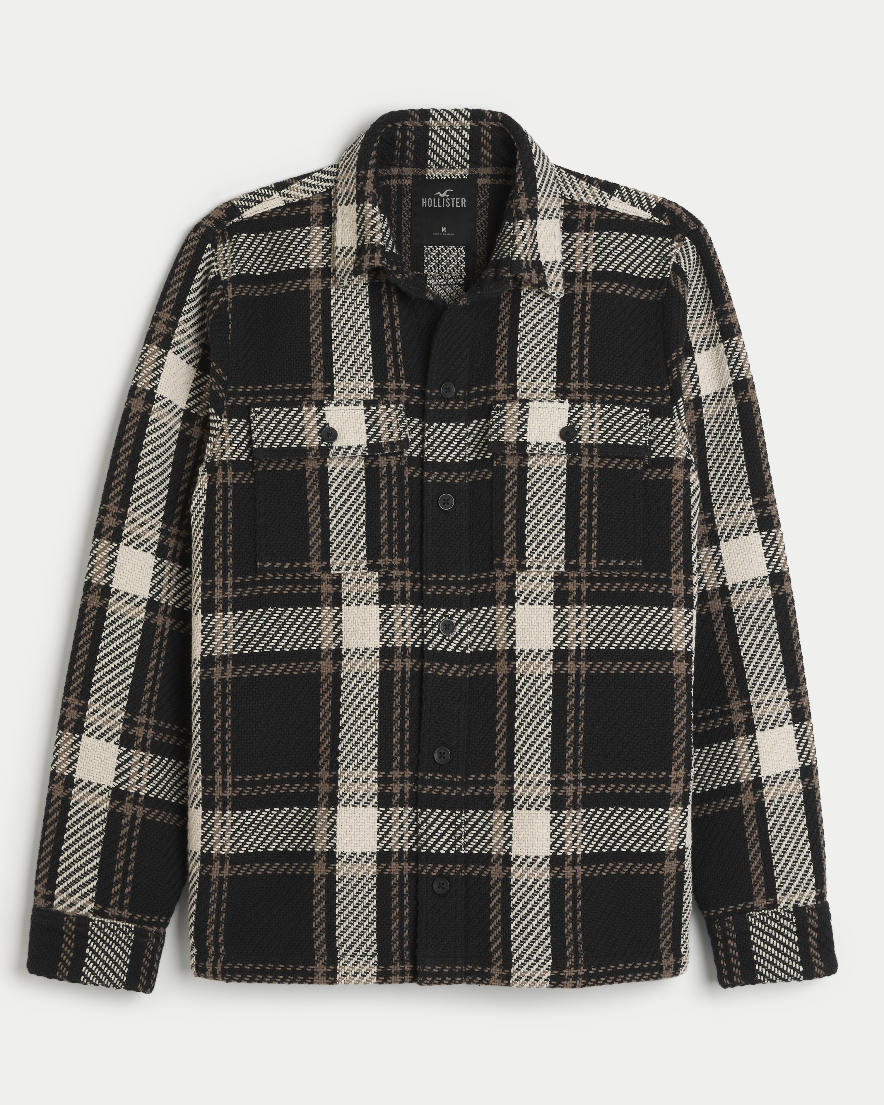 Hollister cheap plaid jacket