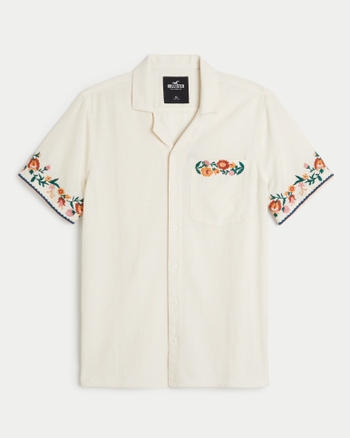 Floral hollister shirt discount