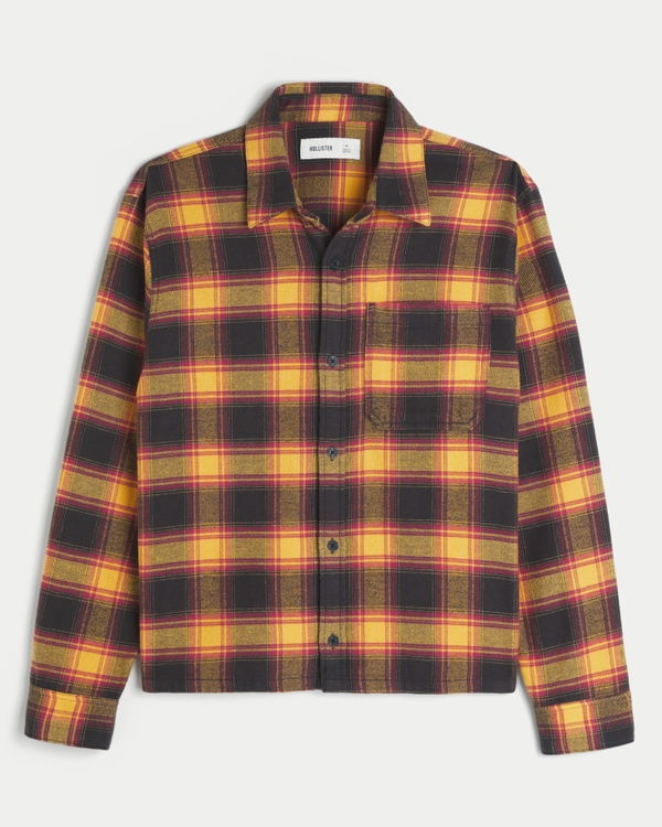 Boxy Flannel Shirt