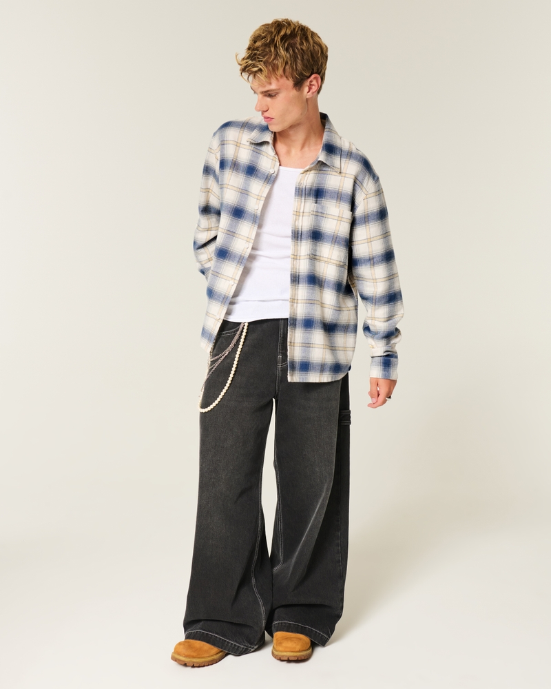 University of Michigan Wolverines Graphic Flannel Shirt