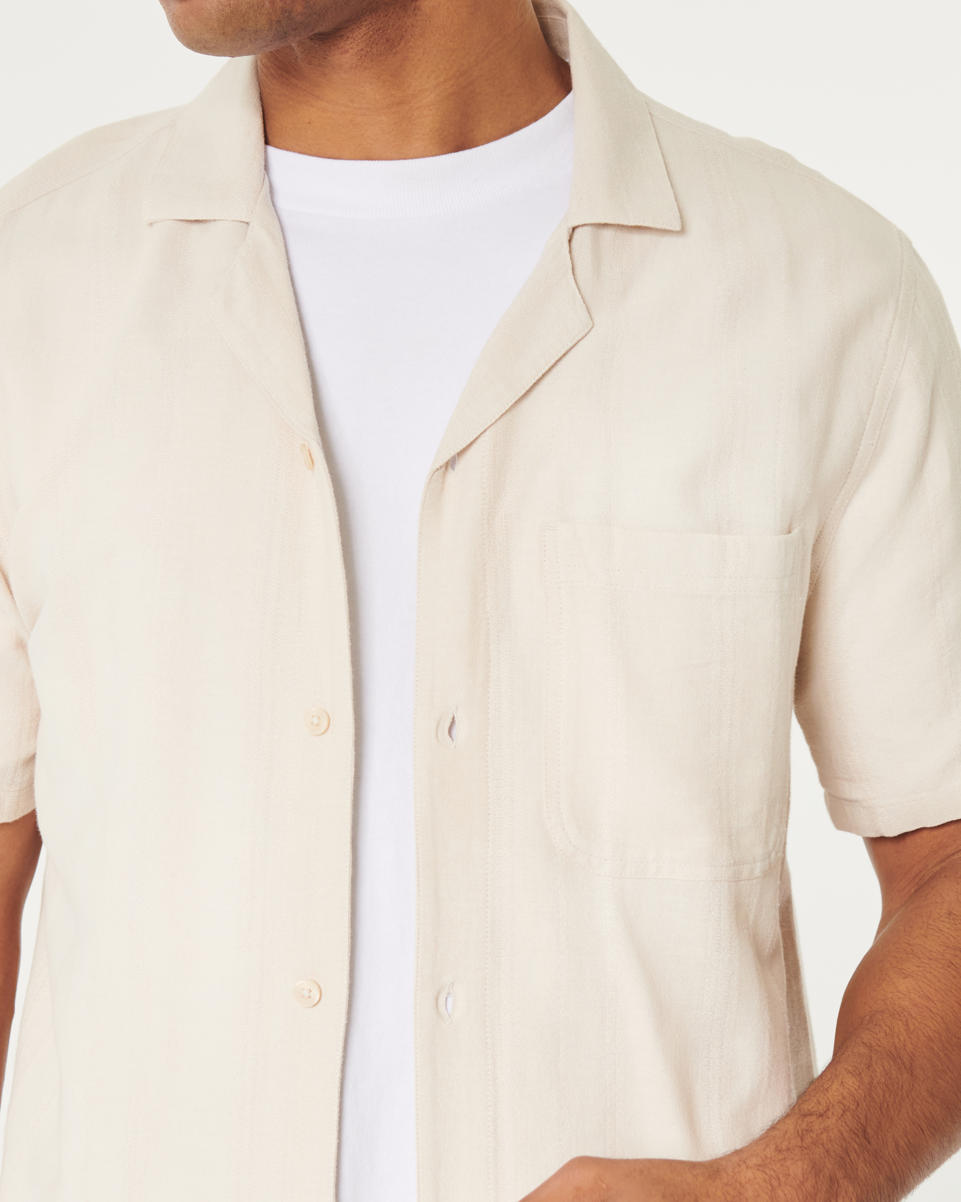 Short-Sleeve Button-Through Shirt