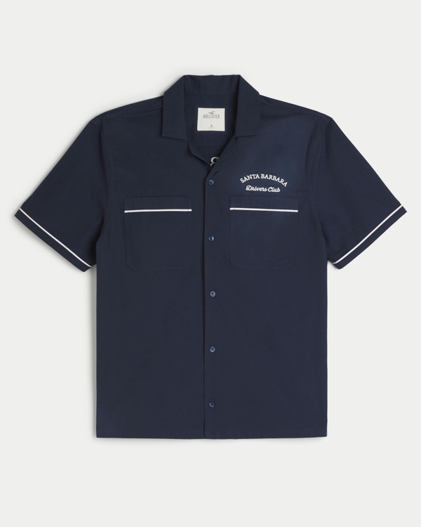 Workwear Santa Barbara Graphic Shirt, Navy