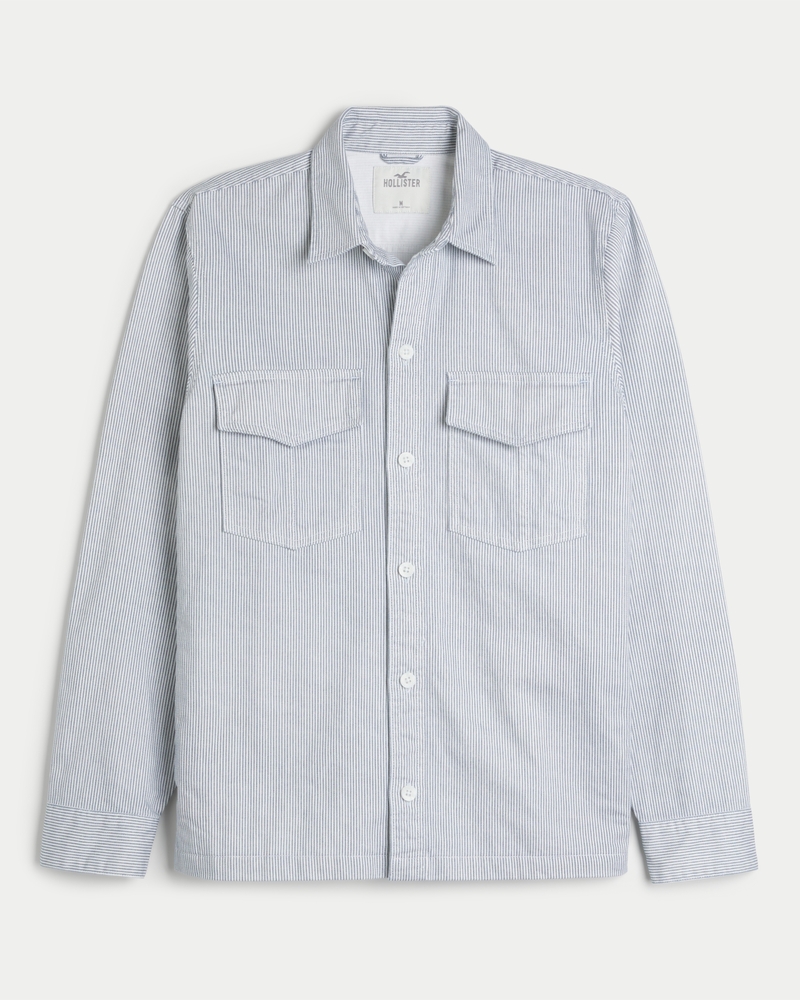 Hollister Co. Striped Dress Shirts for Men