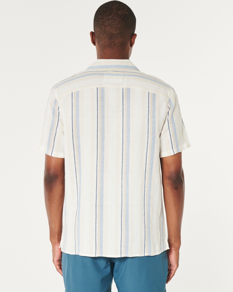 Hollister Short-Sleeve Striped Button-Through Shirt