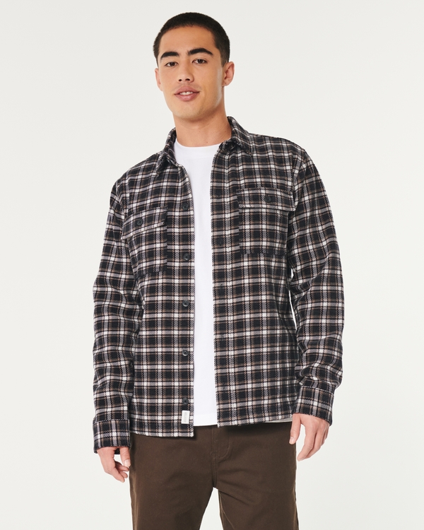 Hollister on sale flannel jacket