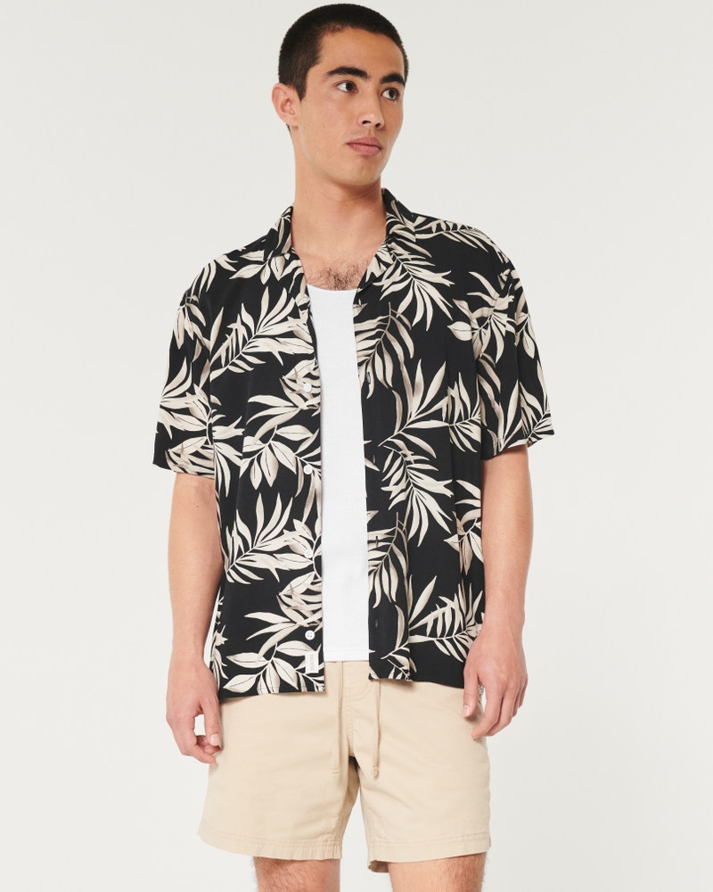 Relaxed Short-Sleeve Tropical Shirt