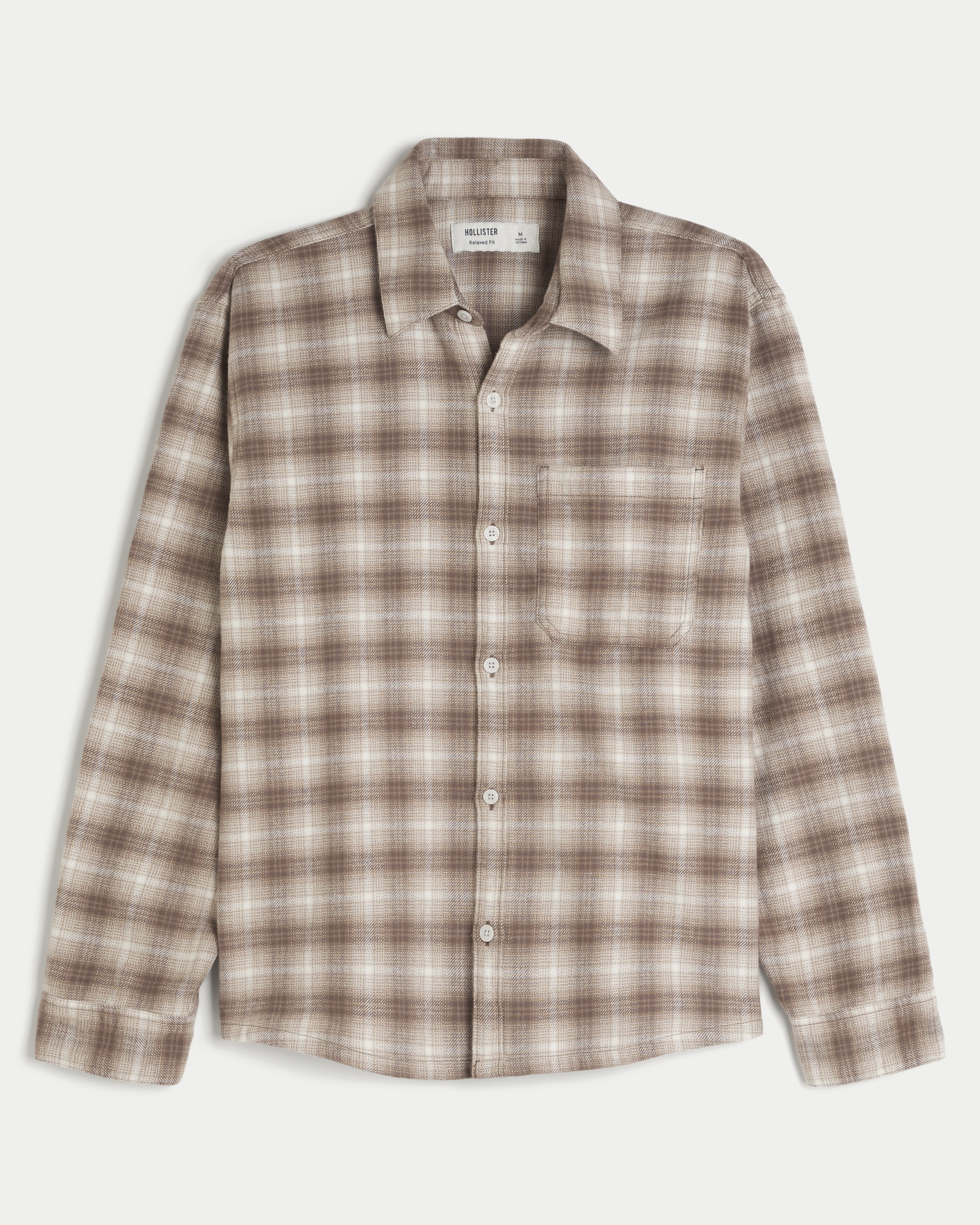 Hollister flannel jacket hotsell