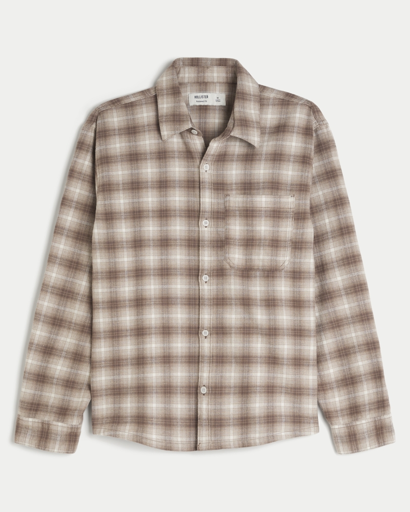 Hollister plaid flannel shirt on sale