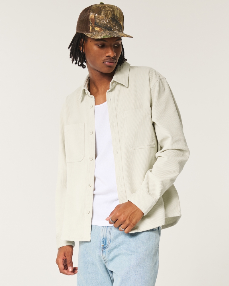 Cord Jacke H Und M Hemdjacke Herren Herren Lässige Cord-Hemdjacke